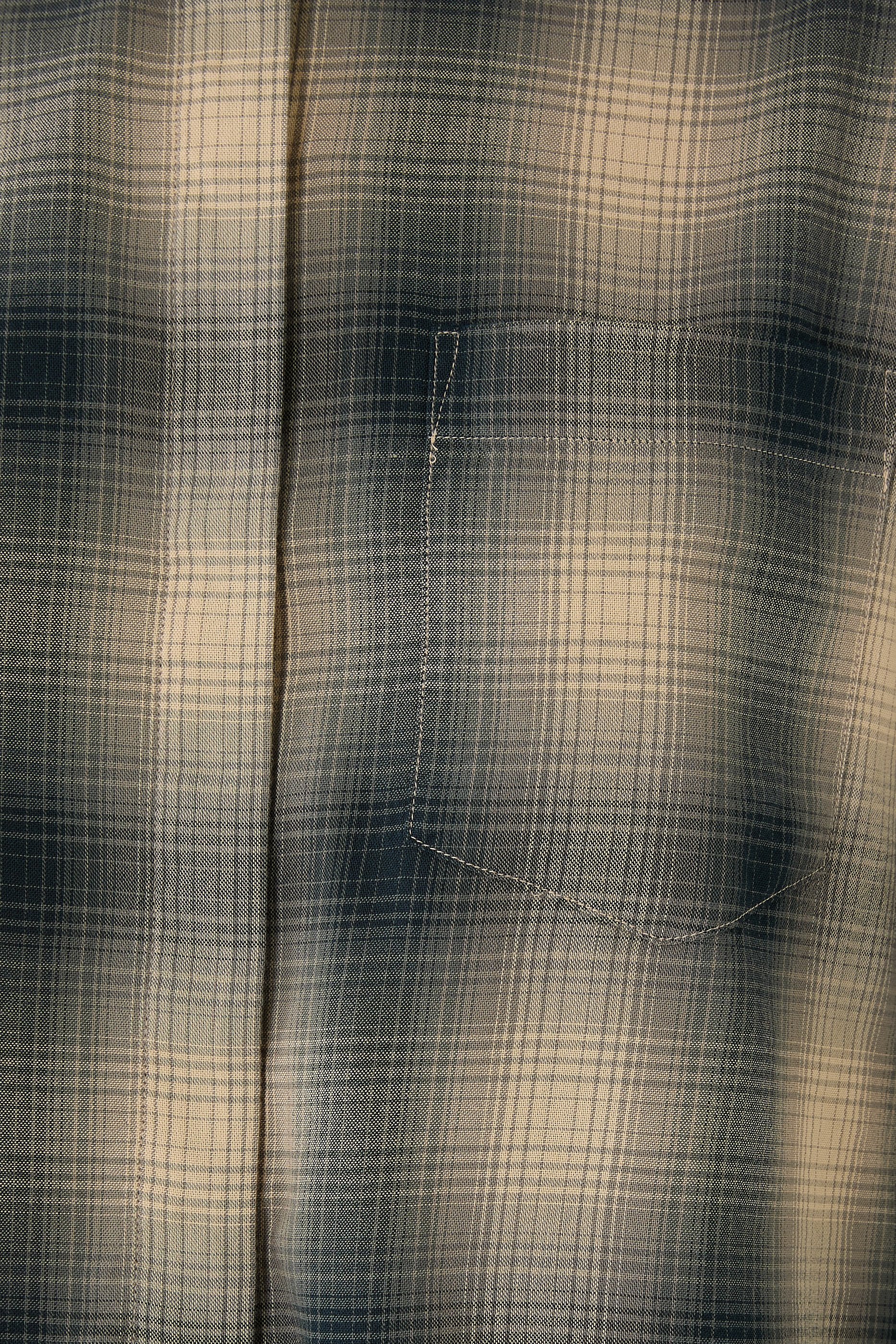 قميص مارين قصير بنقشة مربعات