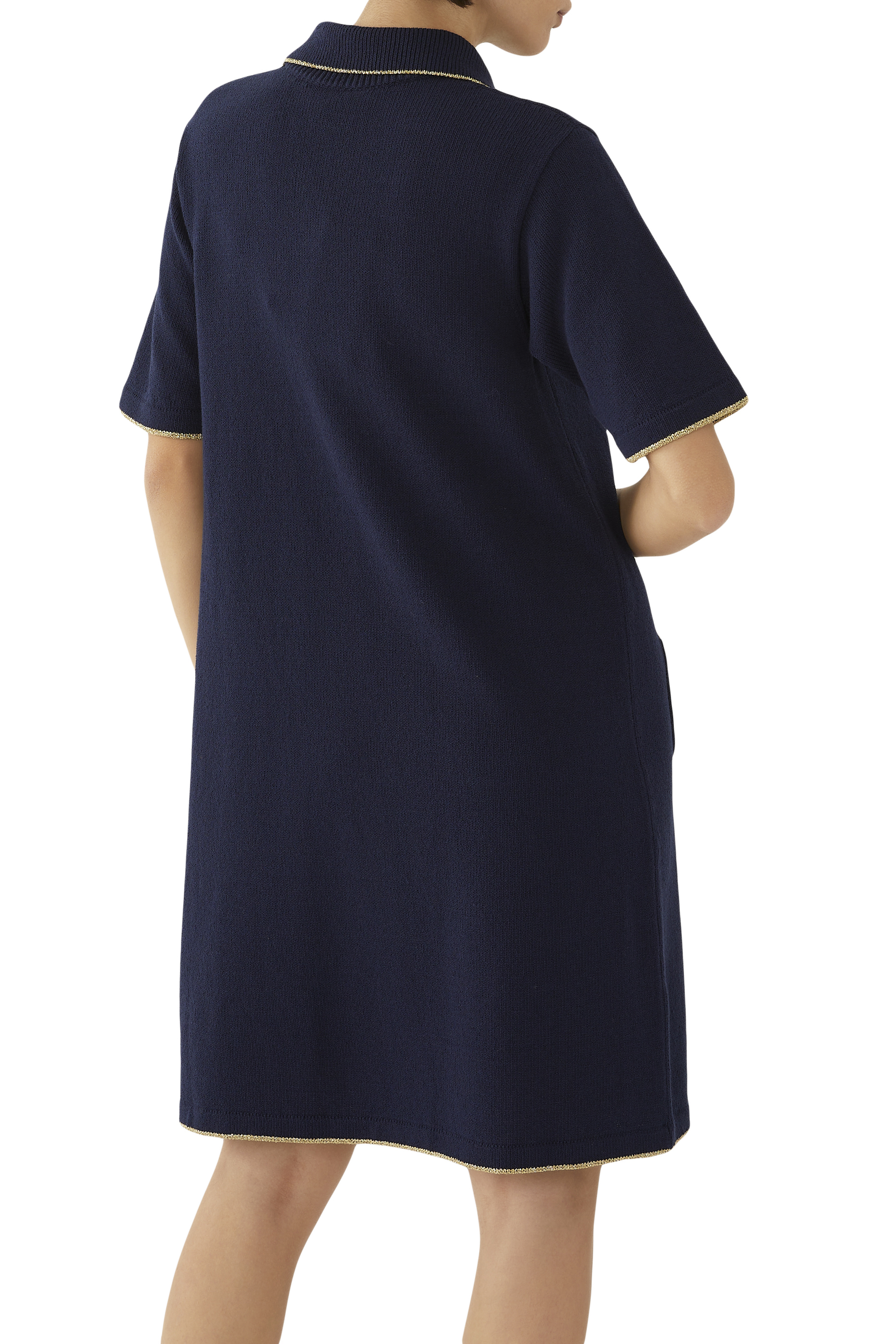 فستان بولو من نسيج قطن