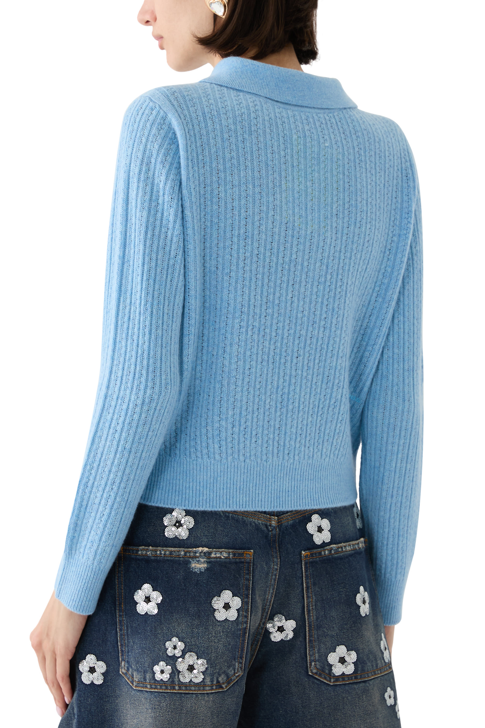 كارديجان بحلي وغرزة الضفيرة