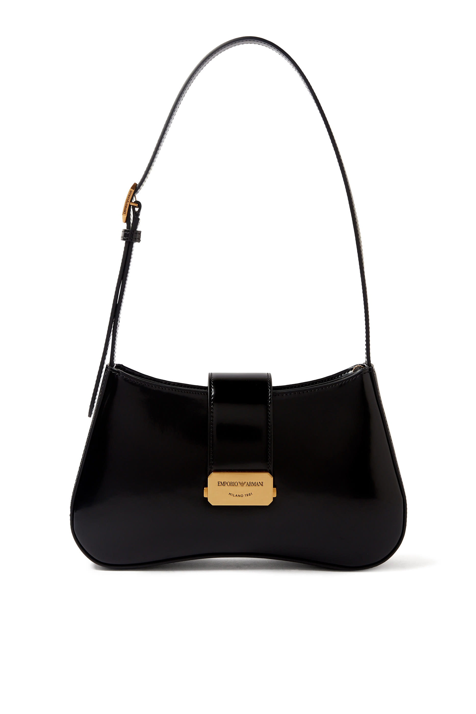 حقيبة كتف هوبو يإبزيم بشعار الماركة