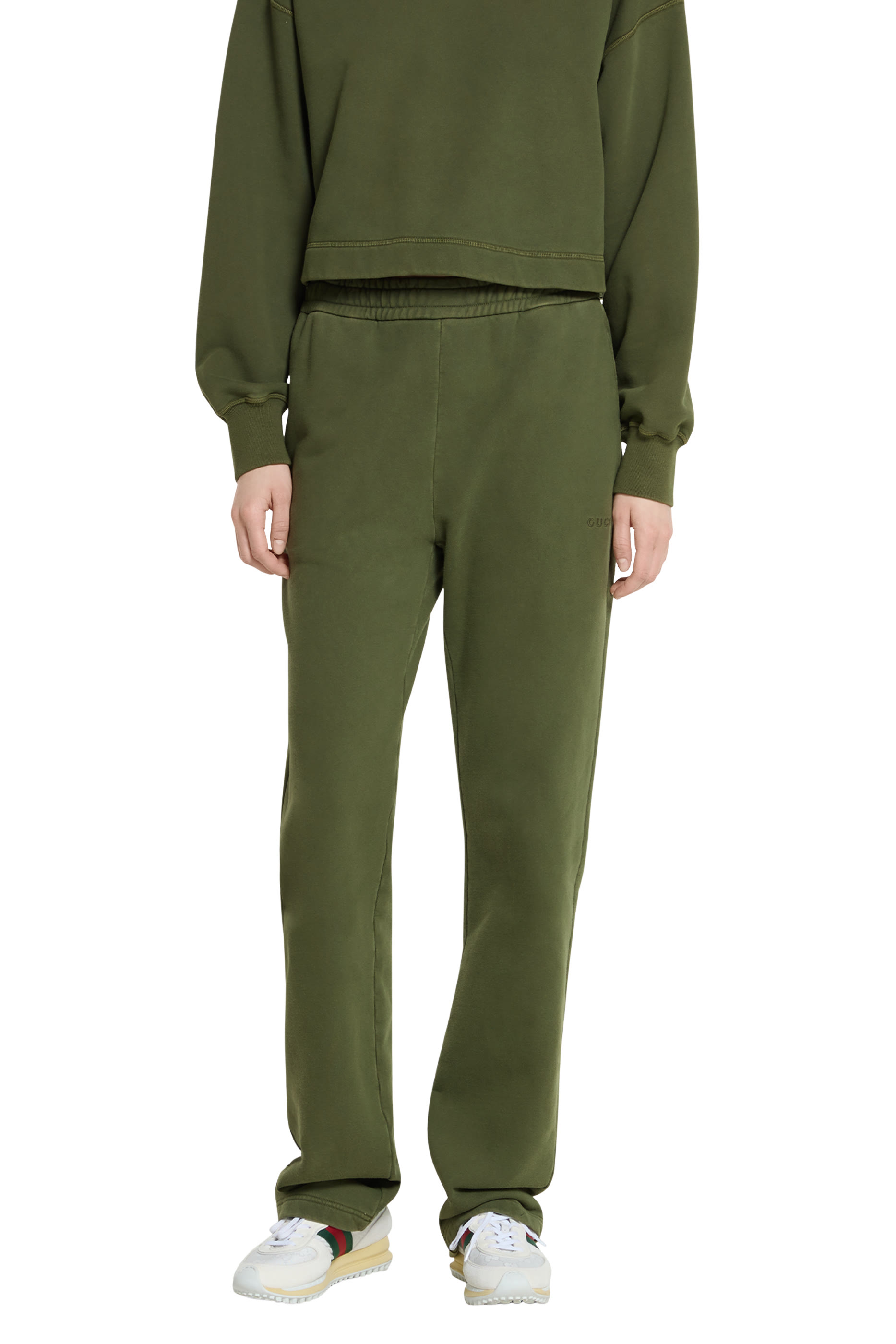 بنطال للبيت بشعار الماركة المطرز قطن جيرسيه