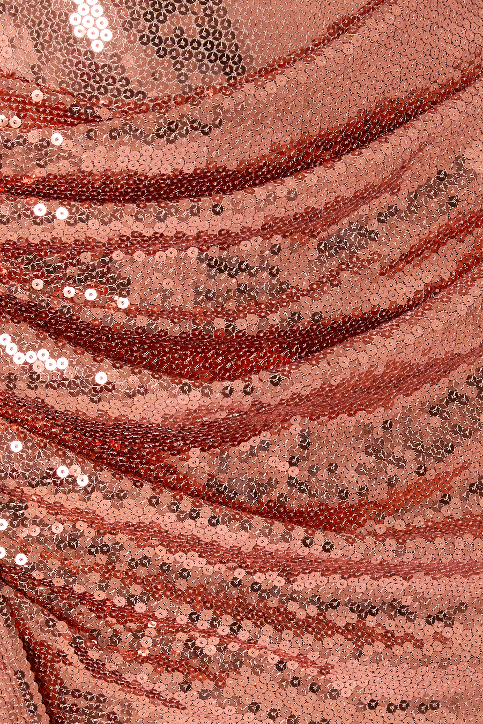 Strapless Drape Sequin Dress