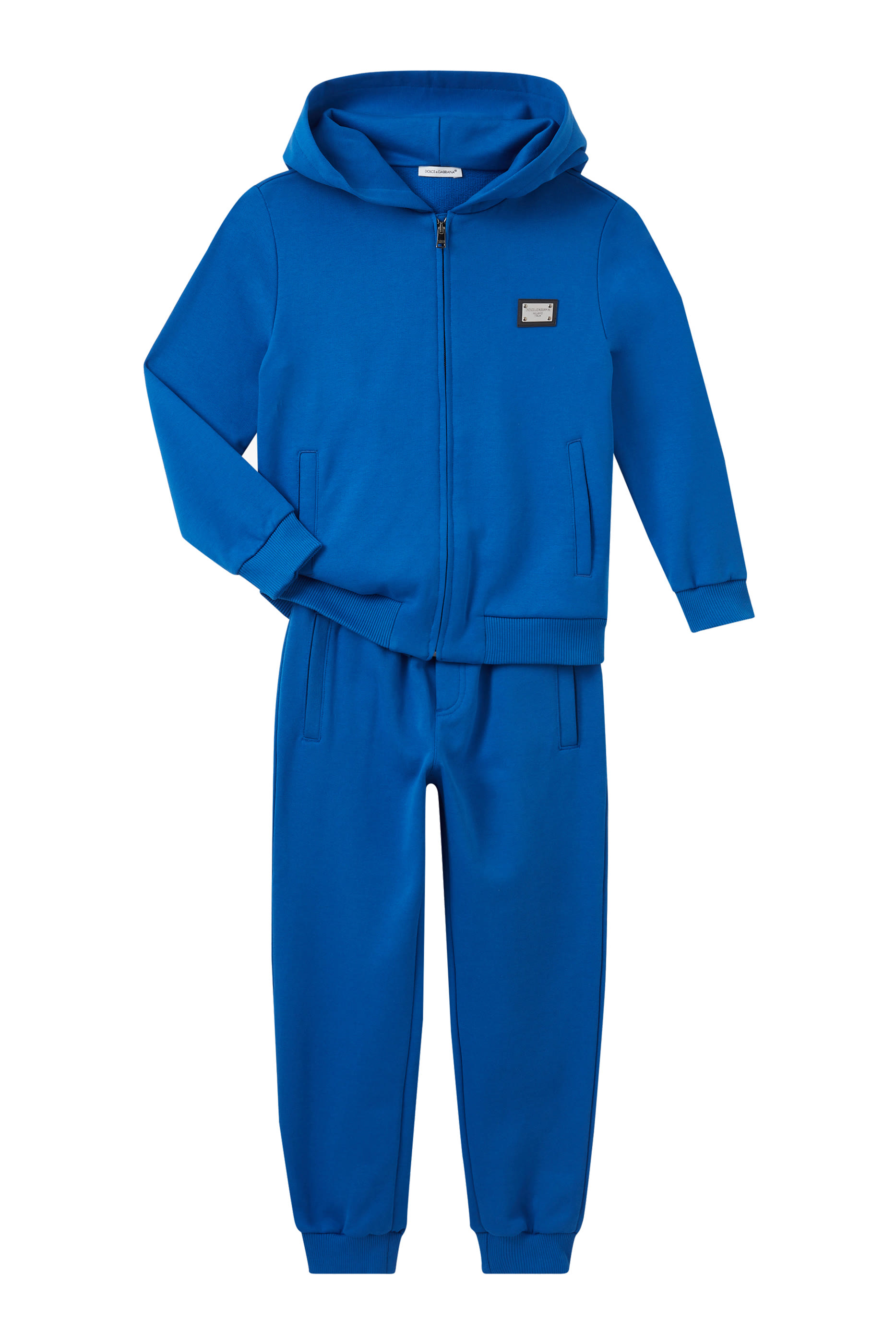 بنطال رياضي للأطفال بحلية شعار الماركة قطن