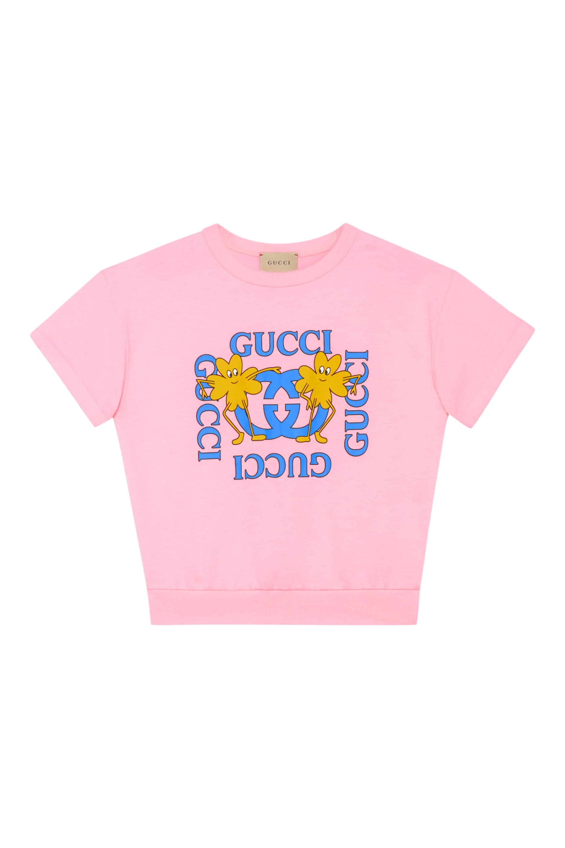 تيشيرت بطبعات حرفي شعار الماركة بتصميم متداخل