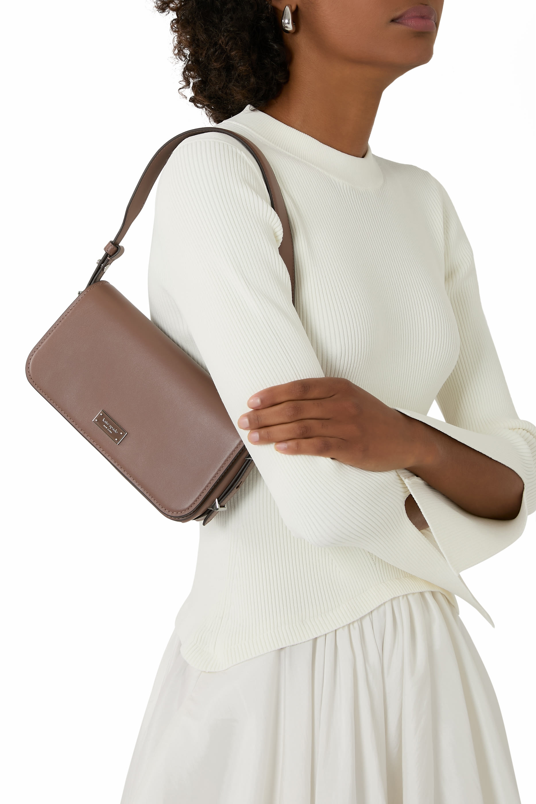 حقيبة كتف ليف جلد ناعم