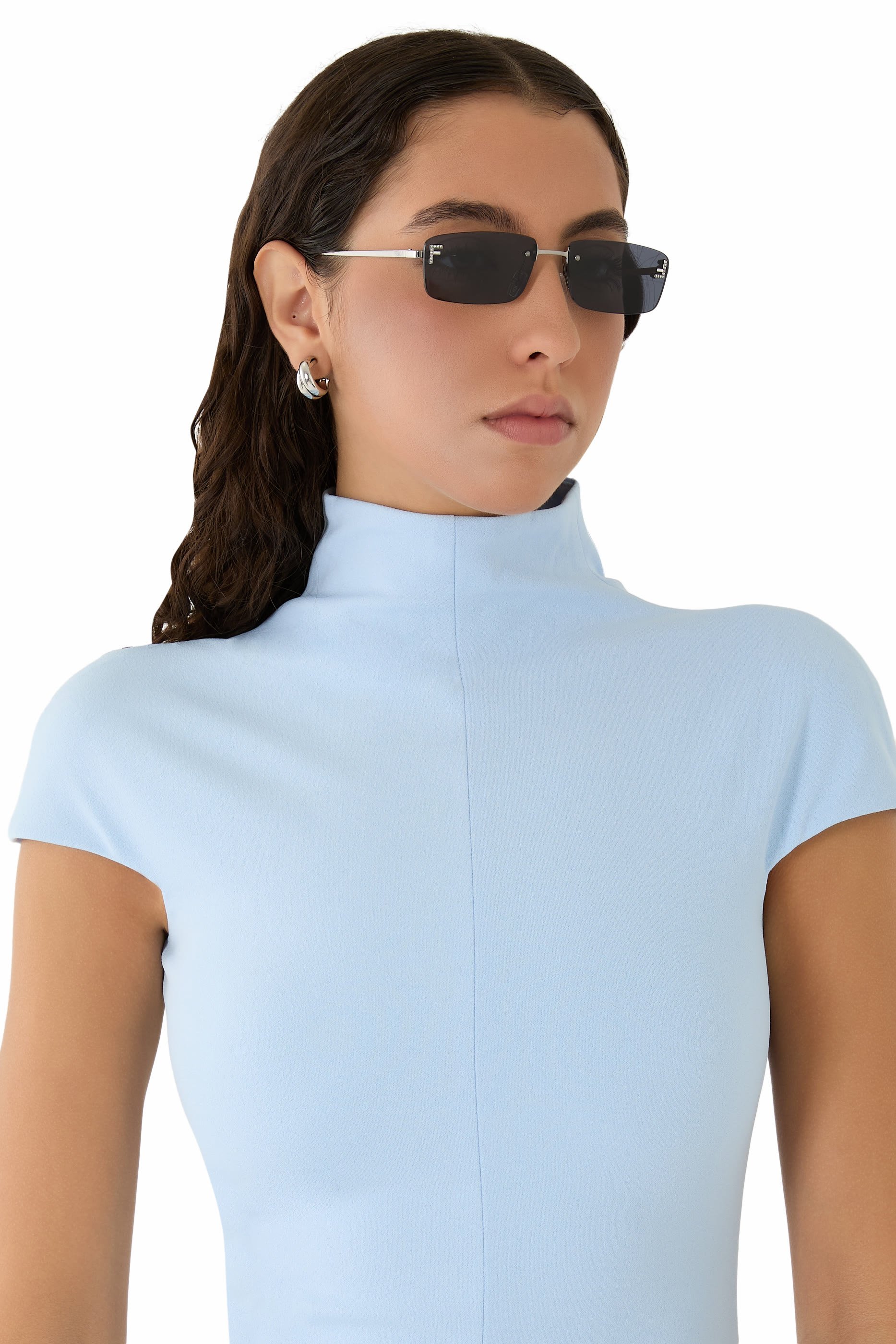 First Crystal Rectangular Sunglasses