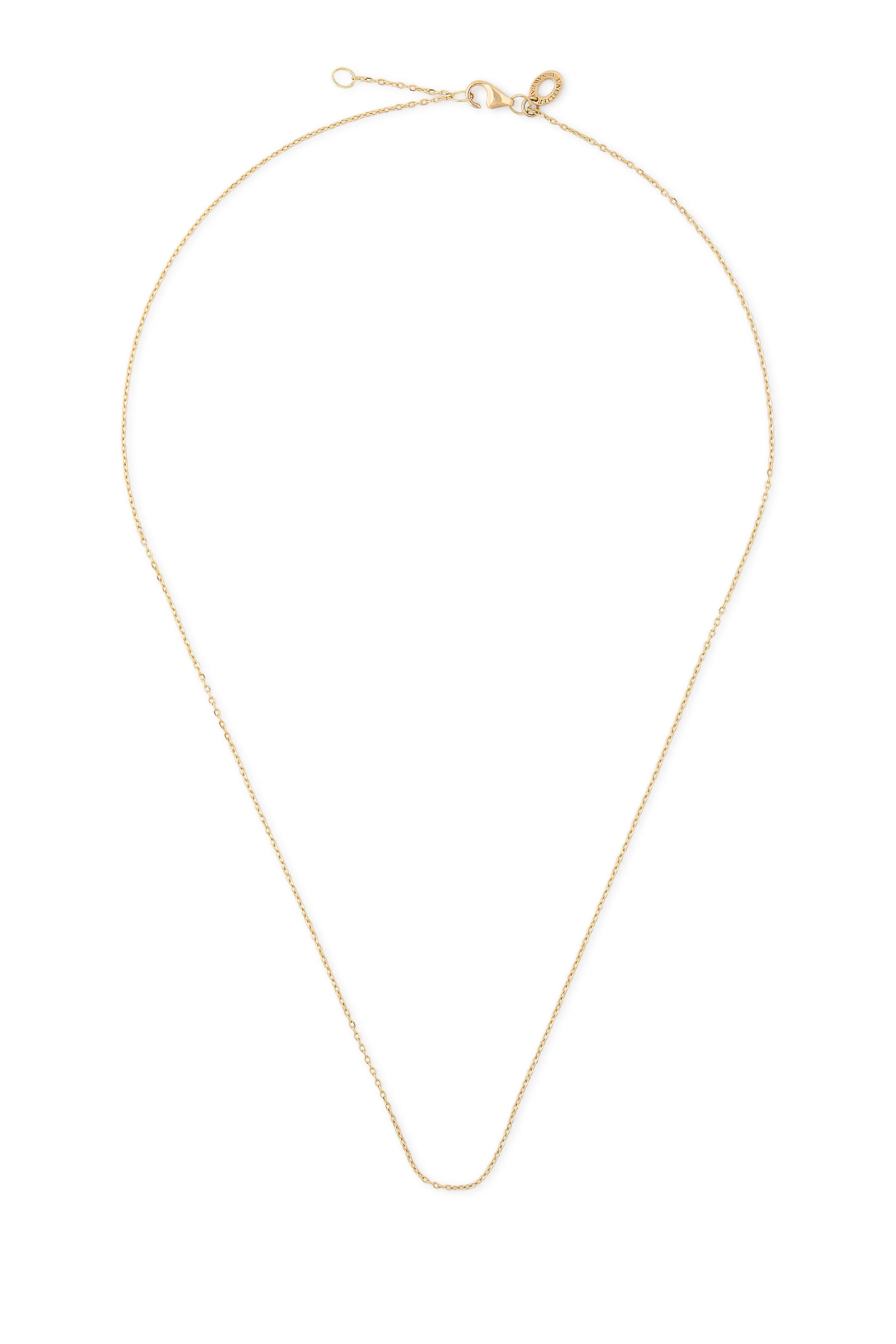 قلادة بتصميم سلسلة، ذهب أصفر عيار 18