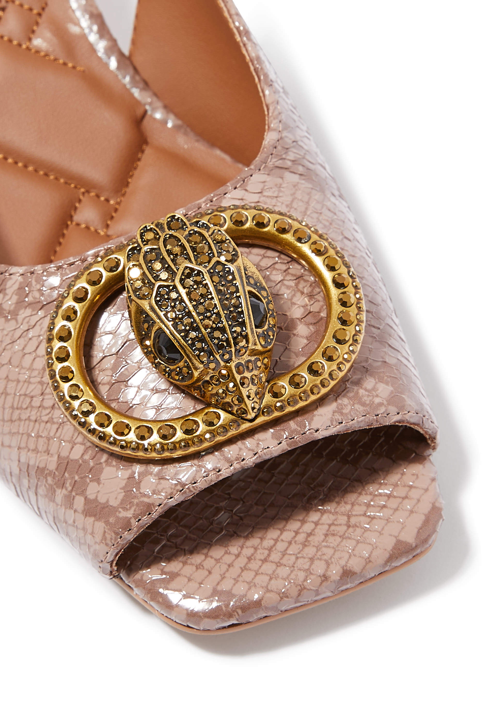 حذاء تشيليسا بكعب 60 ونعل عريض بسير خلفي