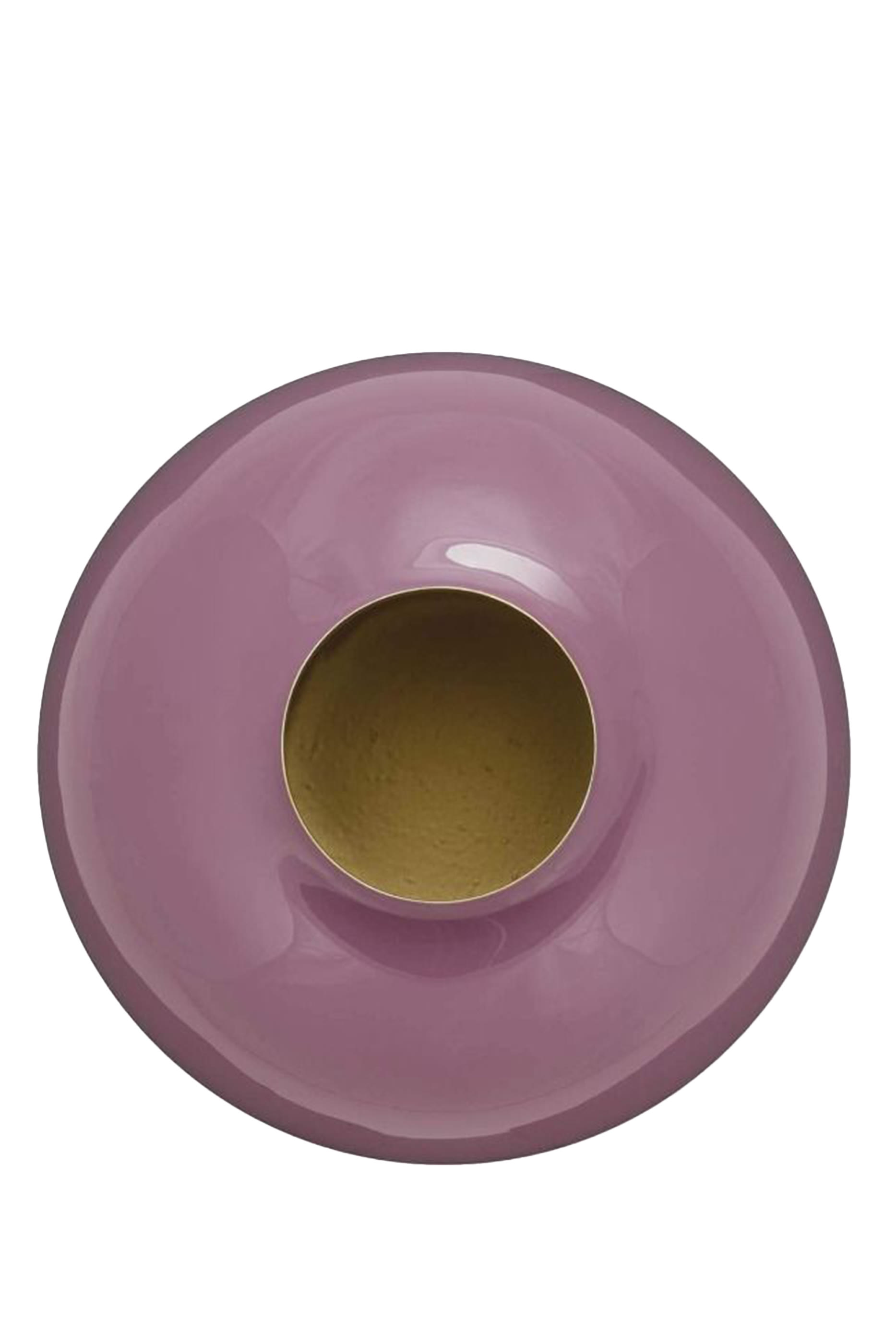 مزهرية بتصميم بيضاوي معدن