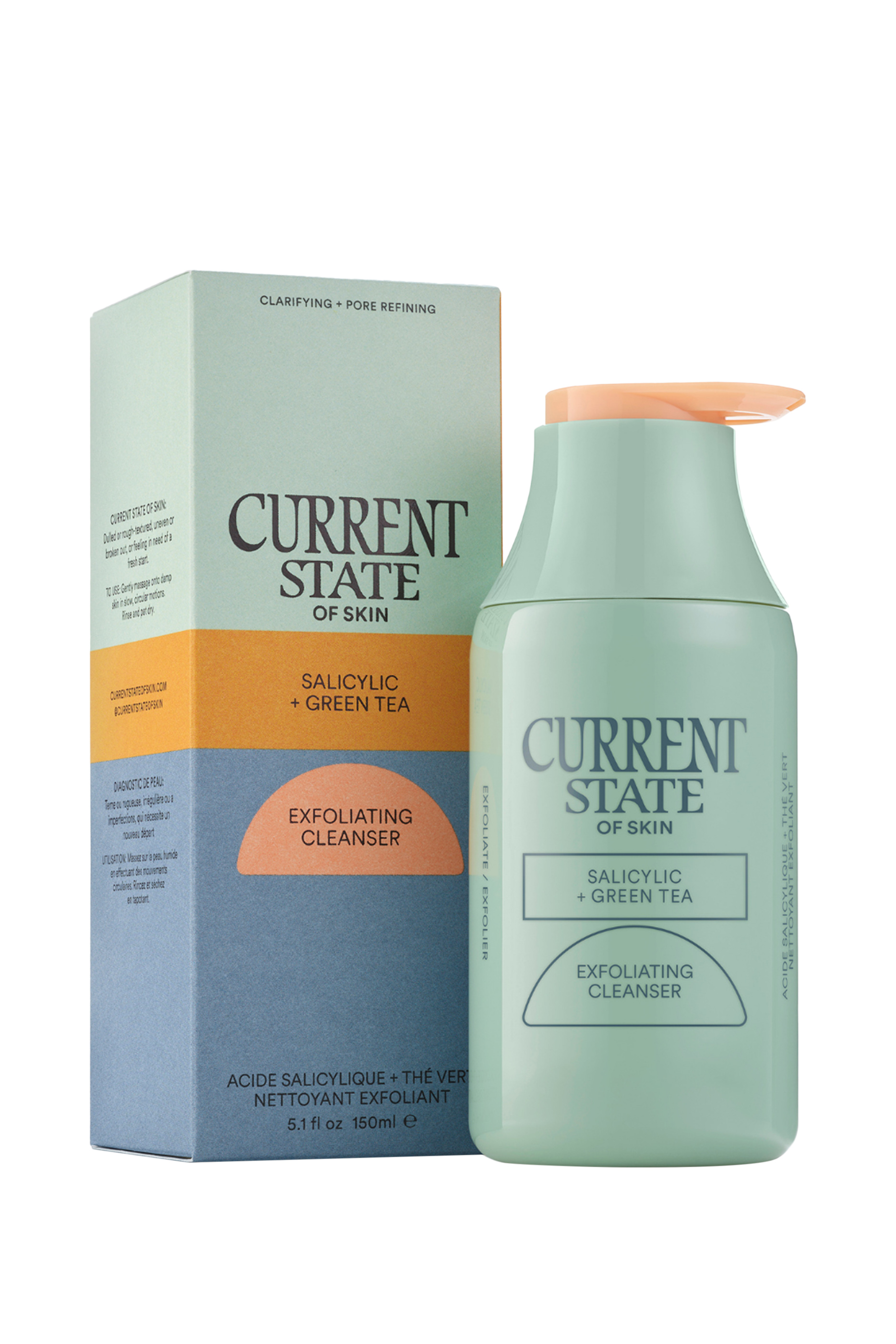 غسول مقشر بالشاي الأخضر والساليسيليك