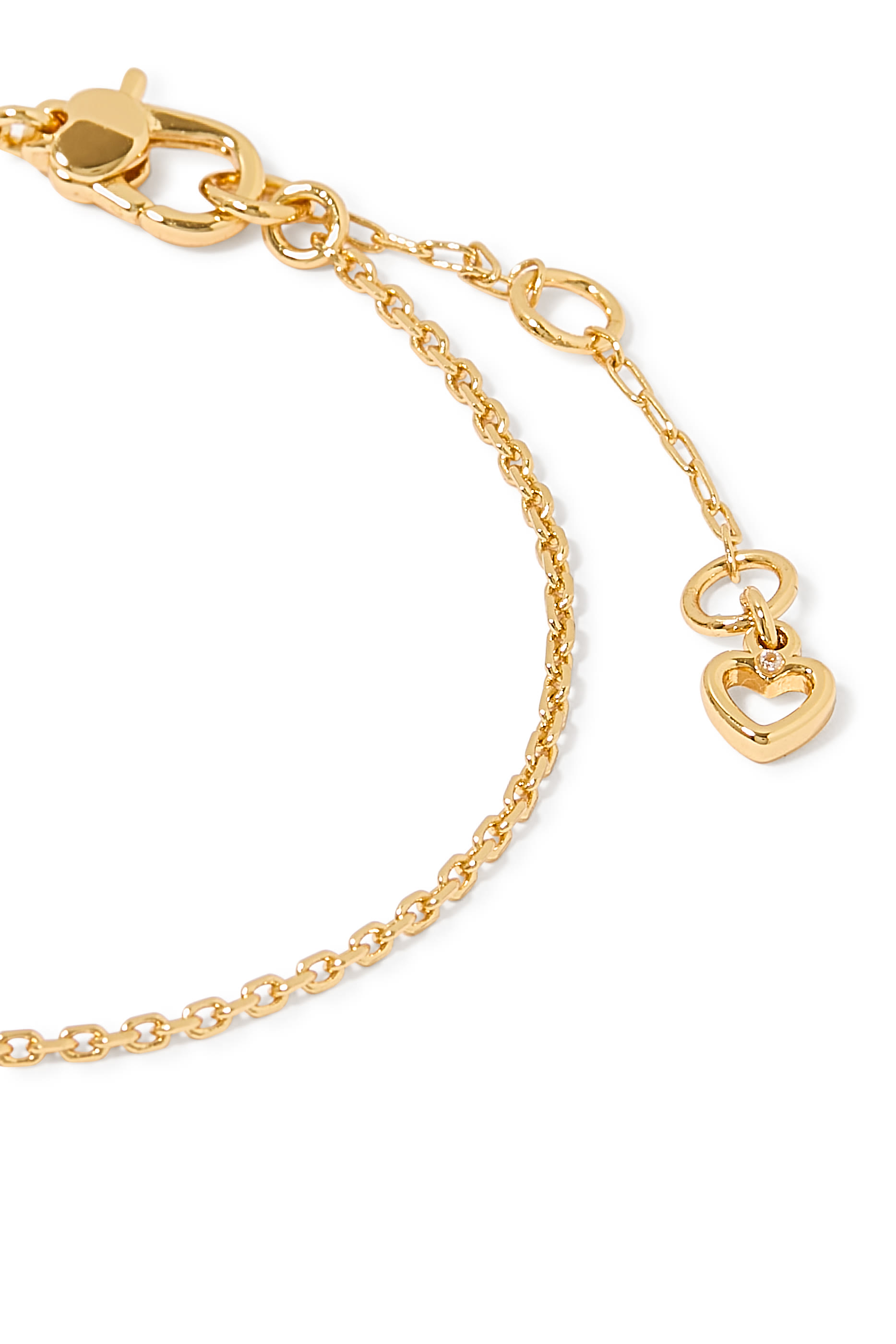 سوار سولتير ليتل لكشريز مرصع باحجار زركونيا مكعبة، معدن مطلي