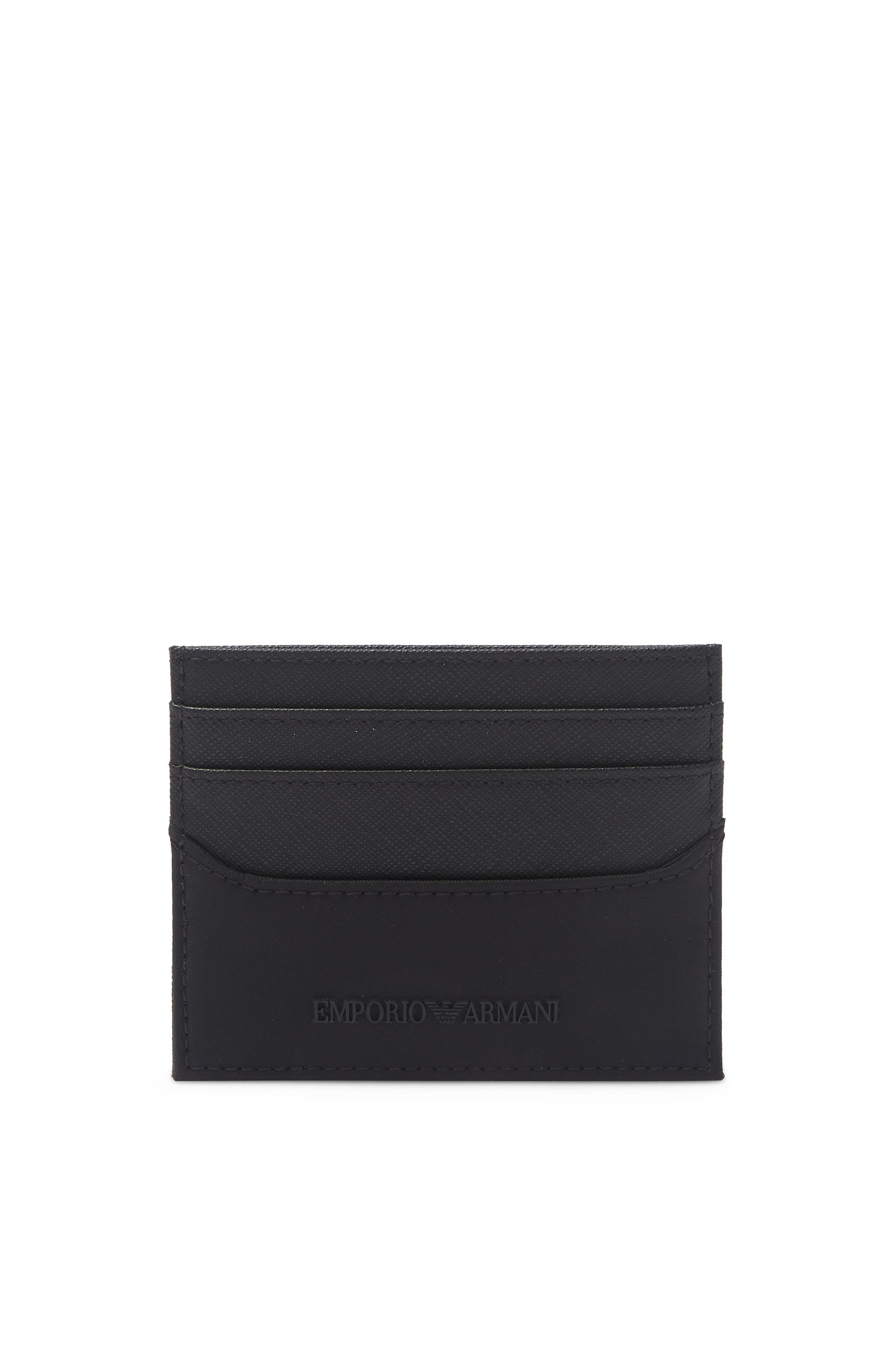 حافظة بطاقات بشعار الماركة جلد معاد تدويره