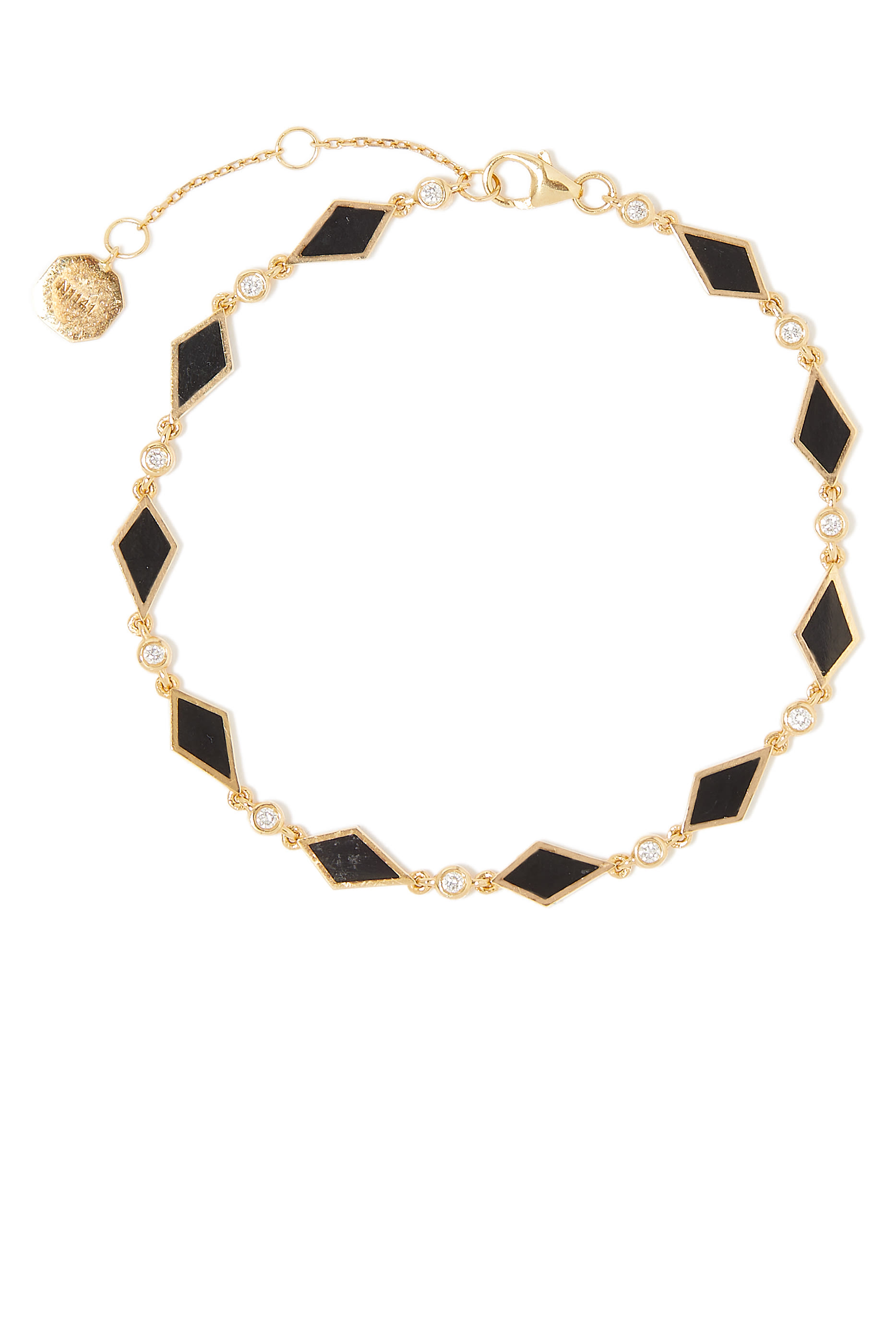 سوار موروكو موزاييك مرصعة بالماس ذهب أصفر عيار 18