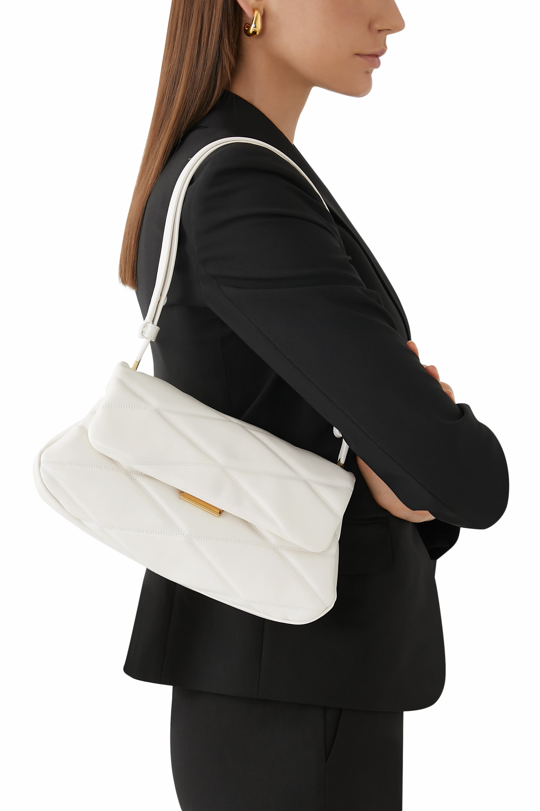 حقيبة كتف غرايس بتصميم مبطن