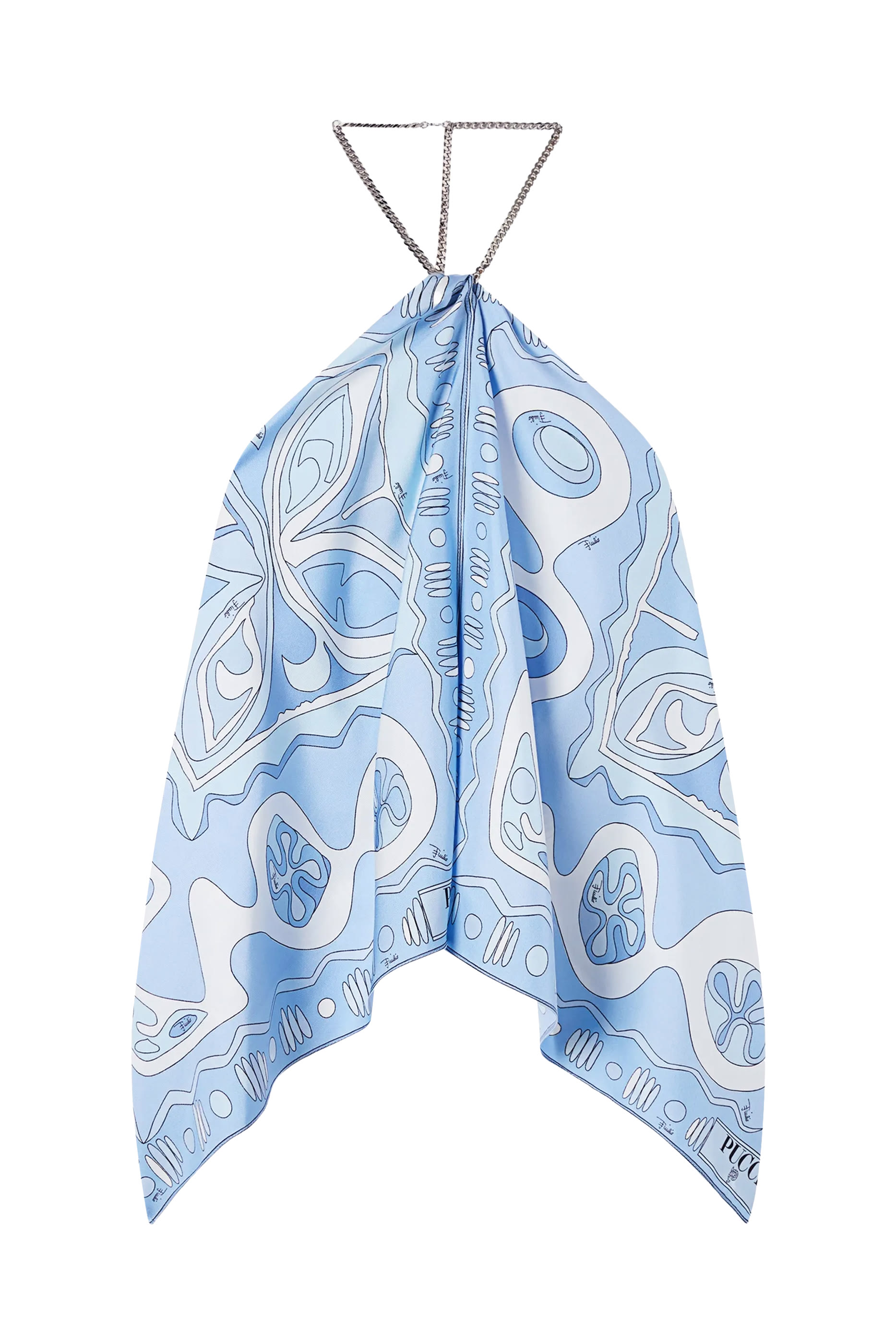 بلوزة أنجولي بسلسلة ونقشة