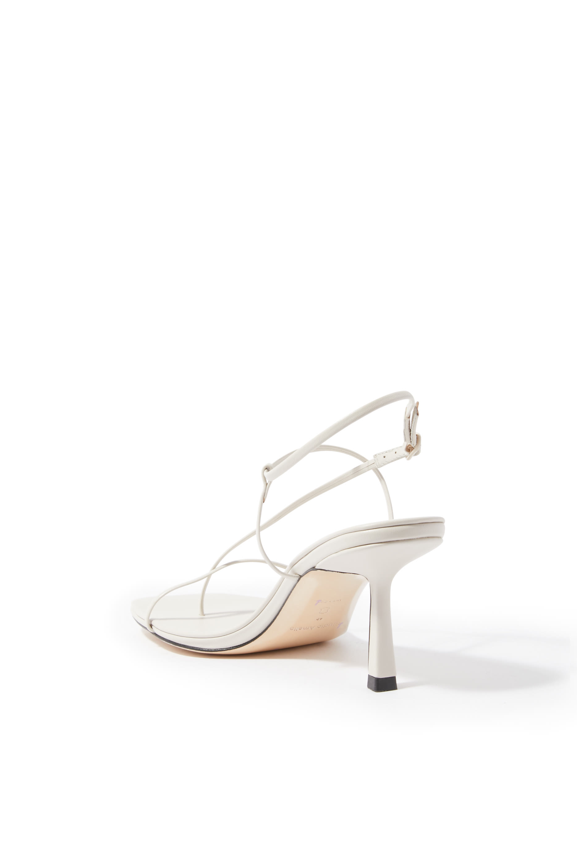 صندل بكعب 70مم مع تصميم متقاطع من الأمام