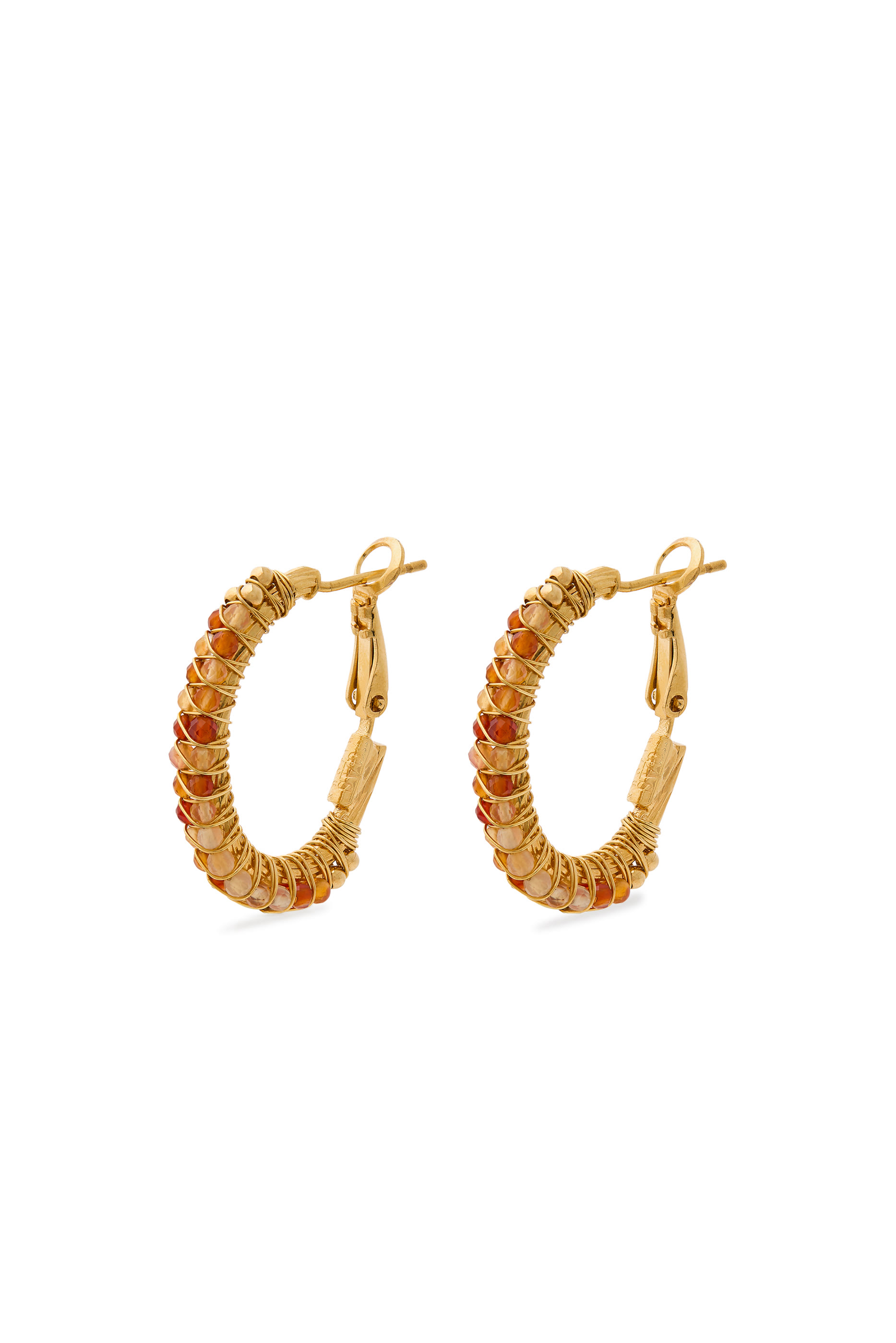 Lyre Hoop Earrings