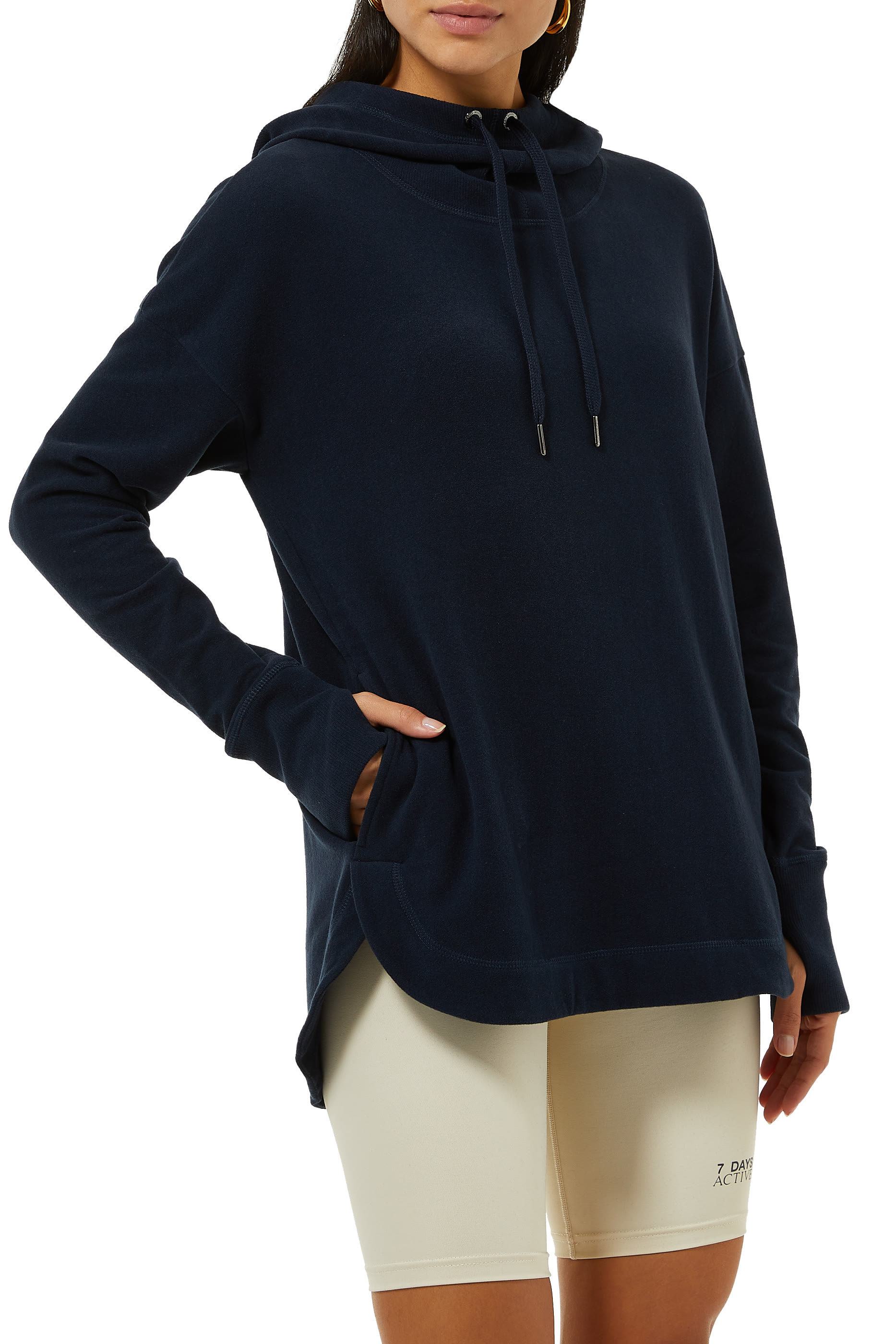 كنزة اسكيب صوف فاخر بغطاء رأس