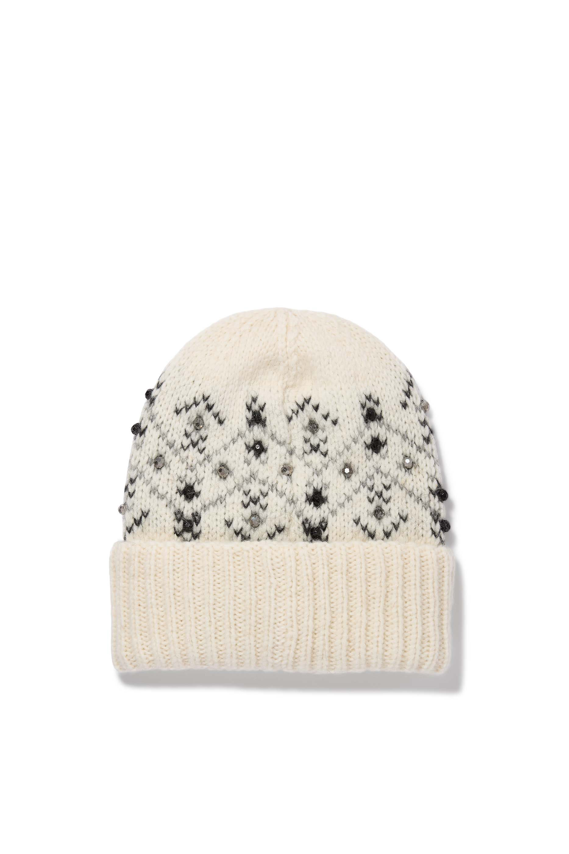 قبعة بيني مزينة بكريستال