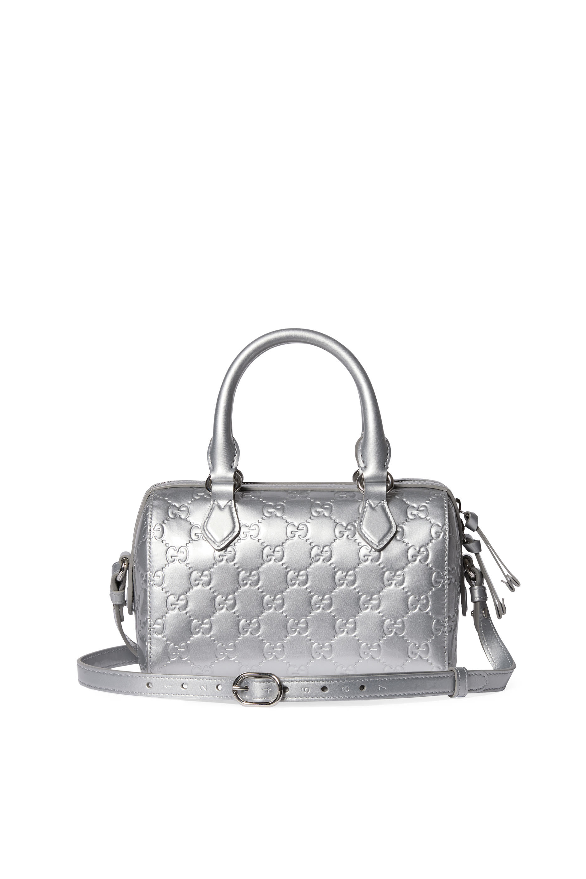 حقيبة بوستون صغيرة بشعار الماركة