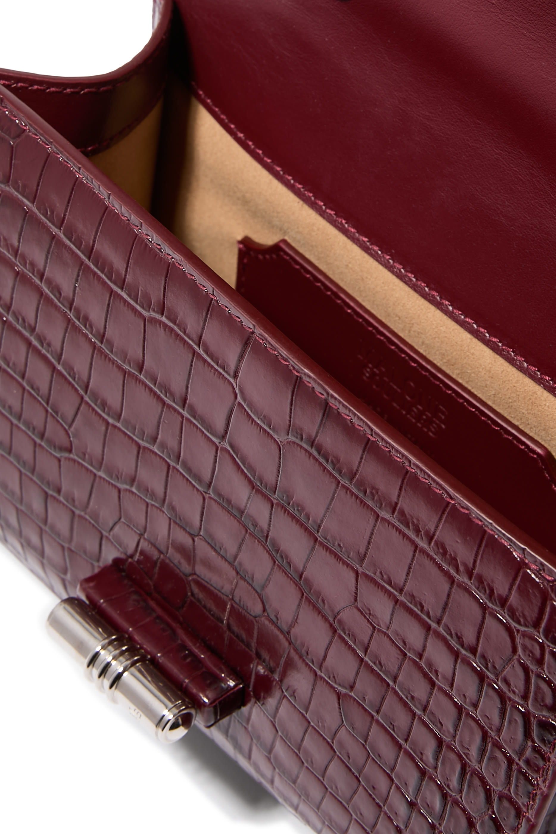 حقيبة يد ماي صغيرة بنقشة جلد