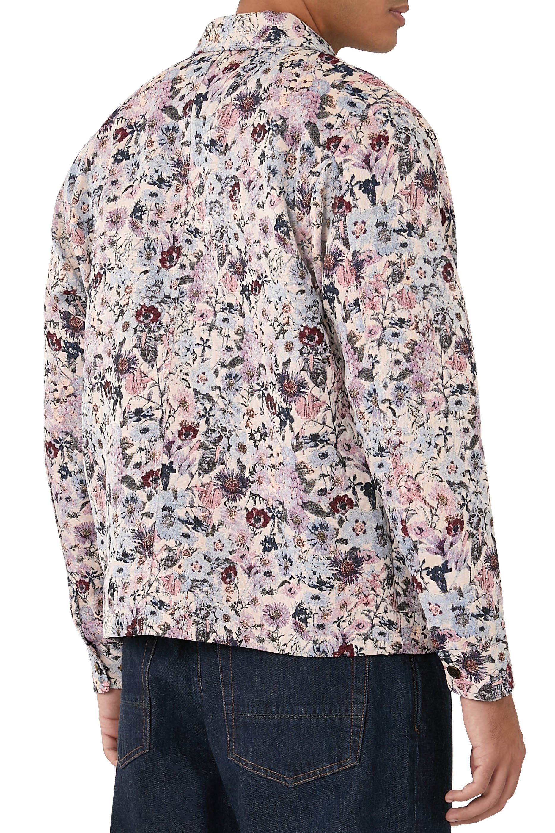 قميص هيو بنمط جاكيت جاكار