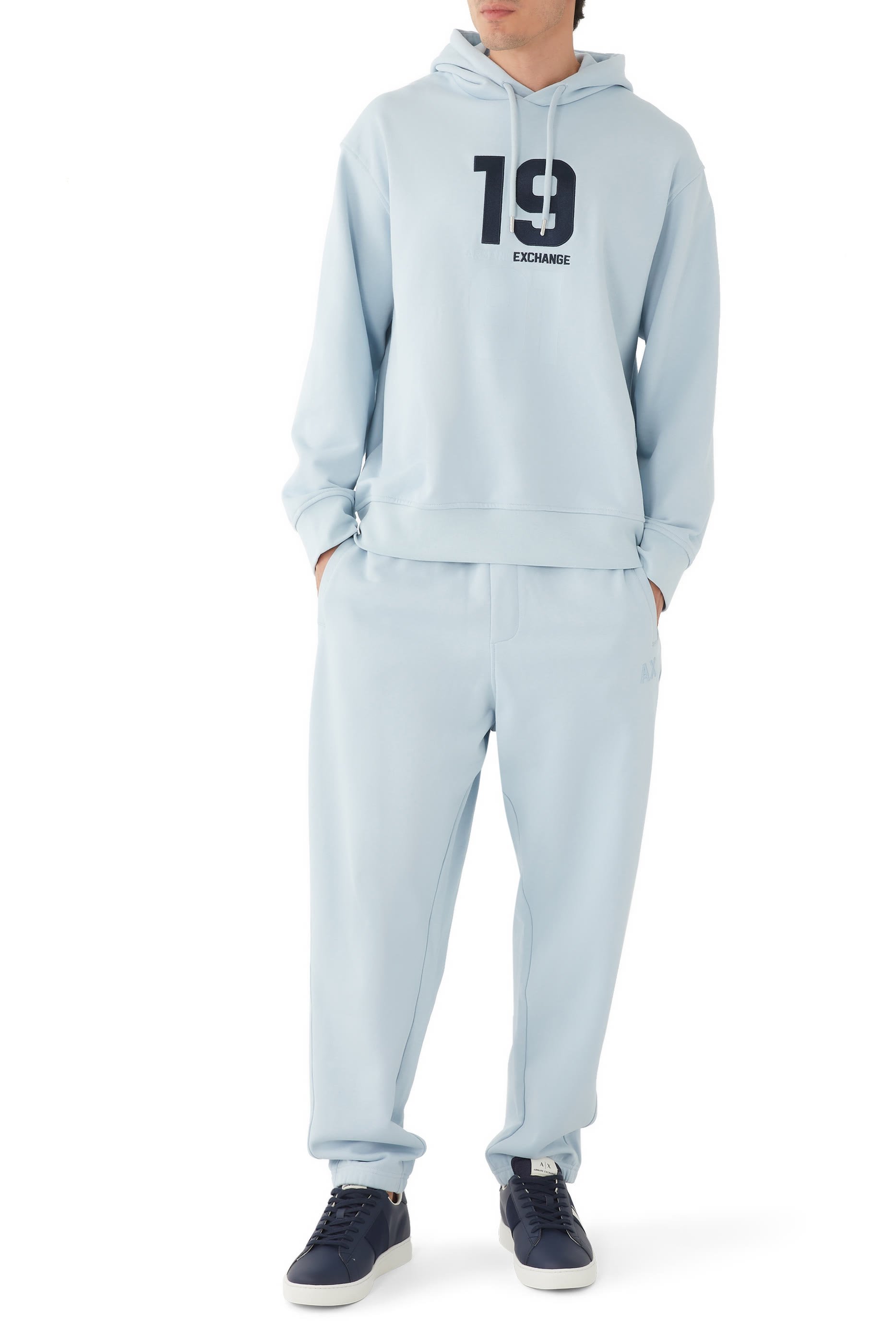 سويت شيرت أكوا بغطاء رأس