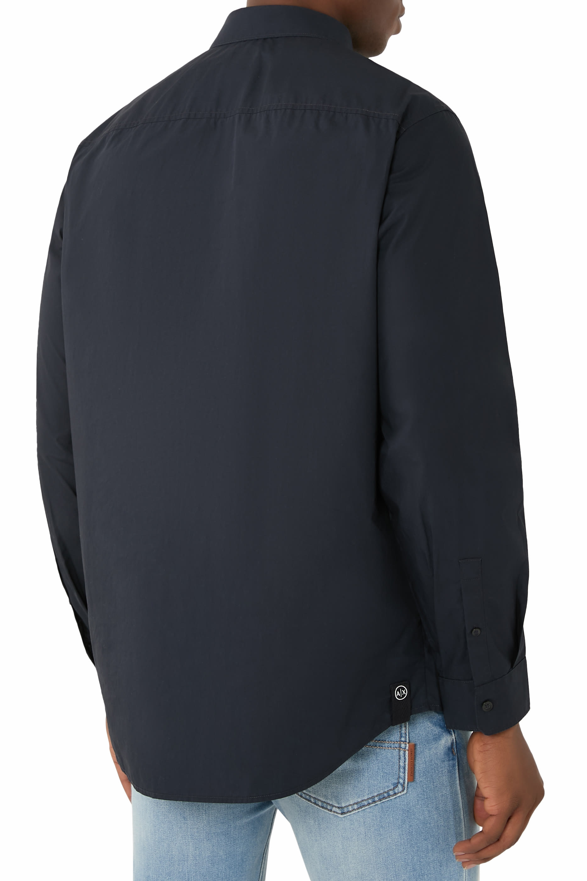 قميص مارينا بأكمام طويلة وأزرار