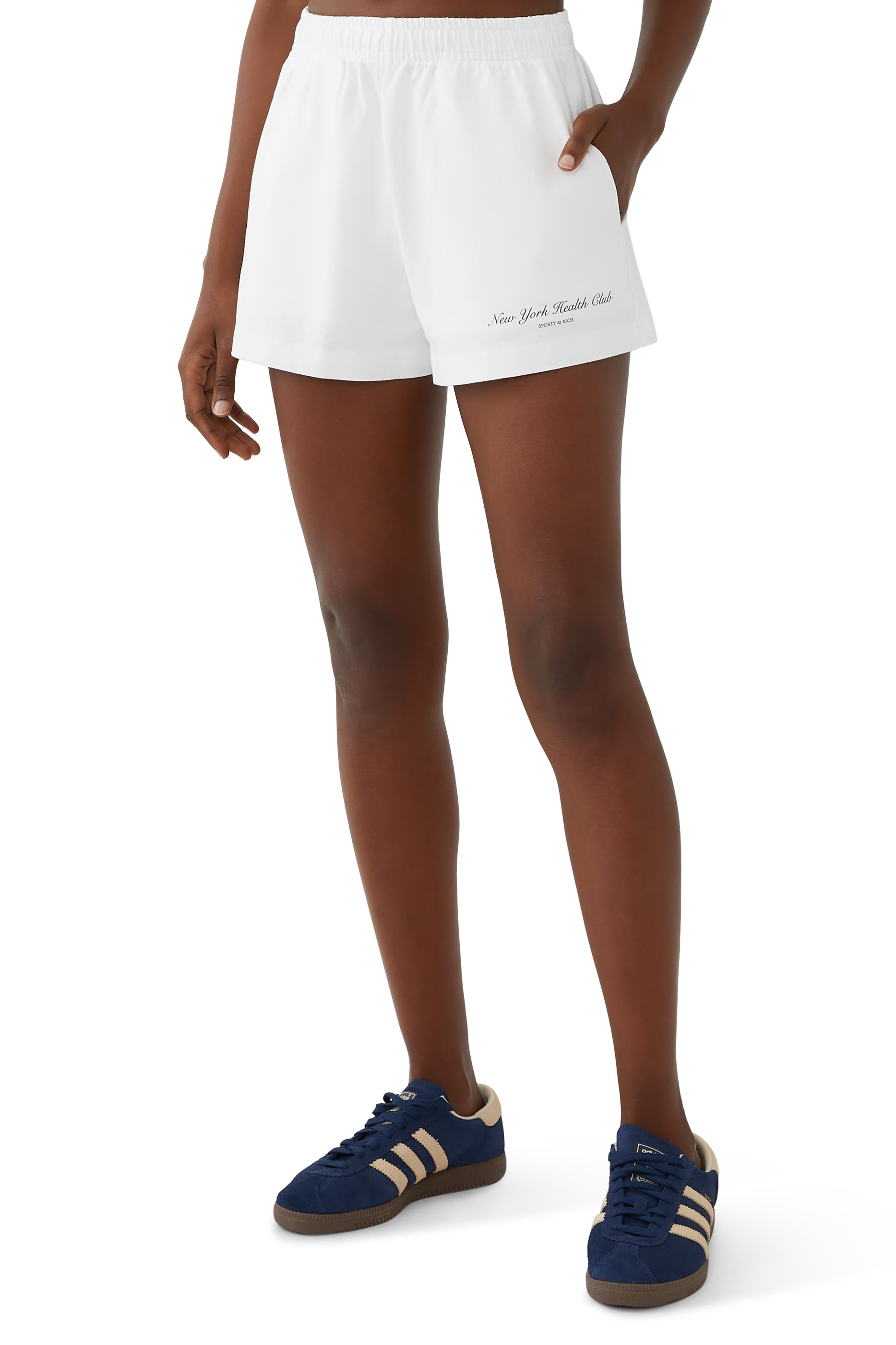 شورت رياضي ديسكو بشعار هالثي كلوب قطن جرسيه