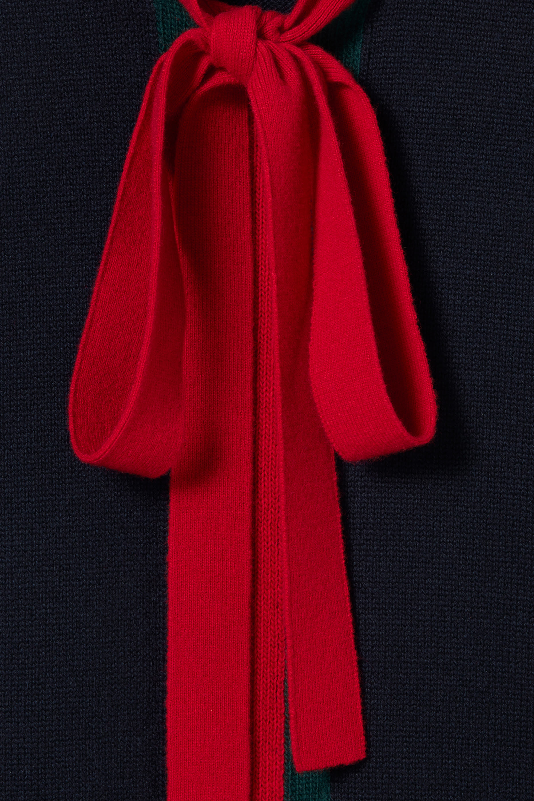 فستان صوف وكشمير منسوج