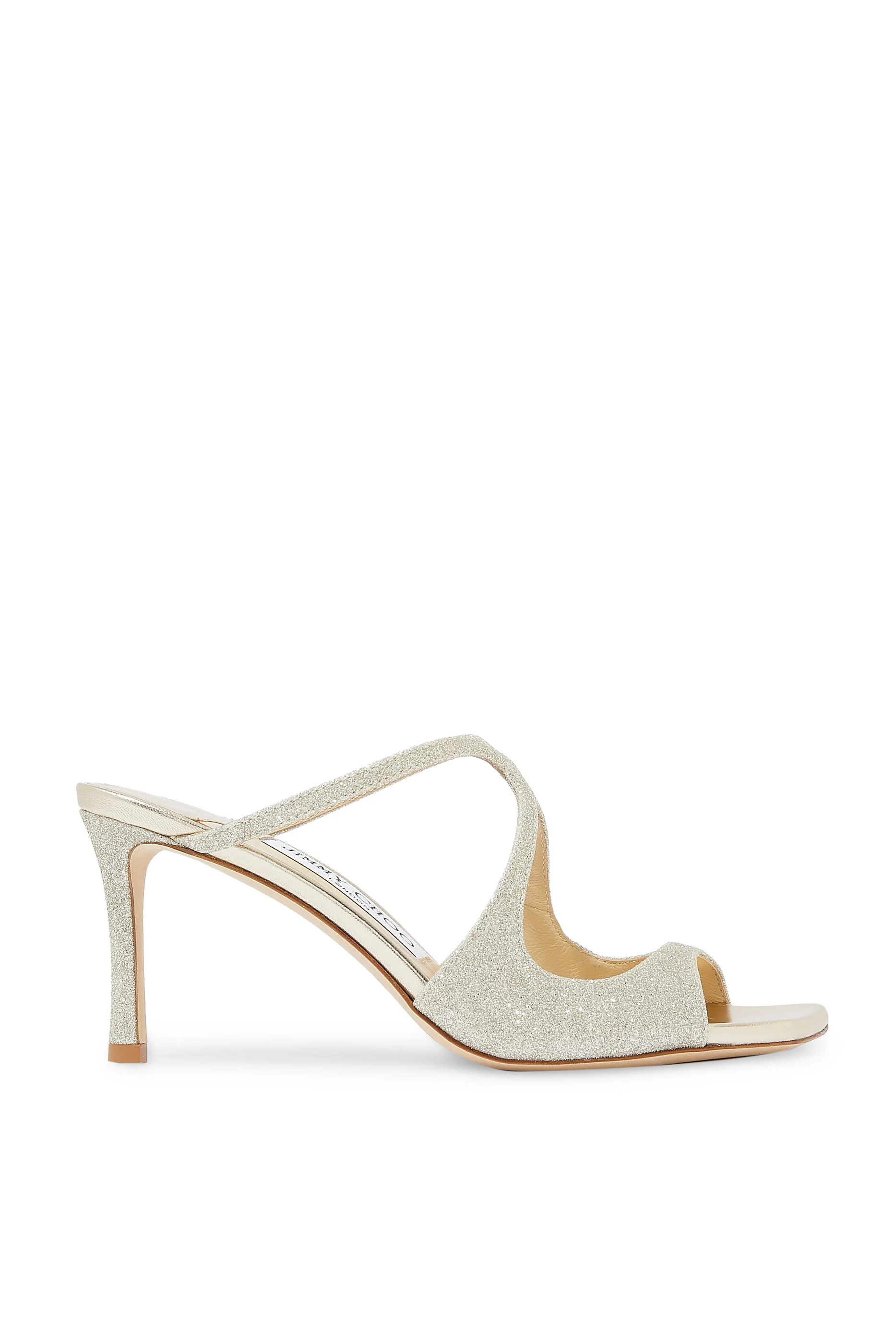 حذاء مفتوح أنيس مزين بغليتر