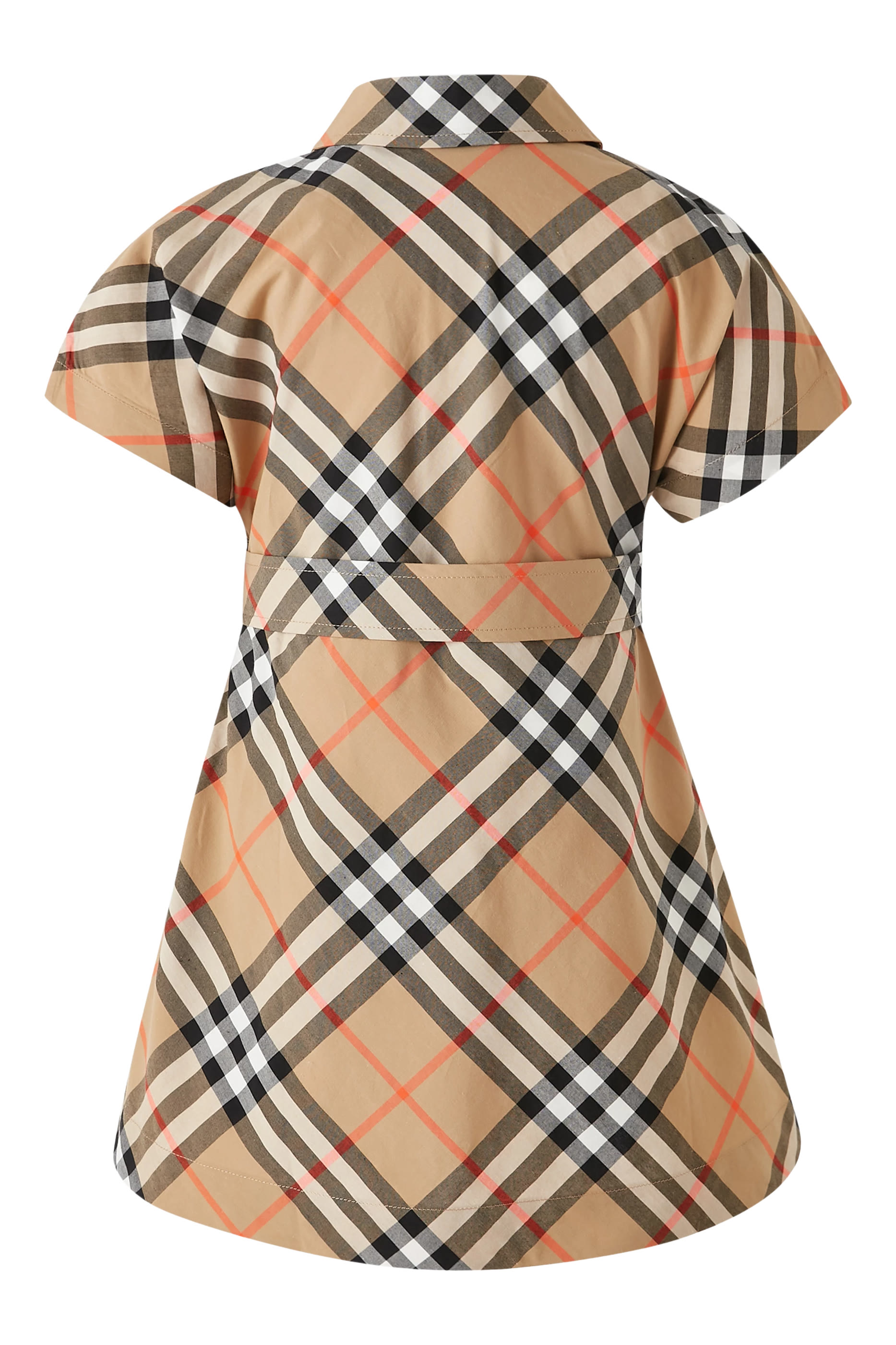 فستان بتصميم بنقشة مربعات قطن للأطفال