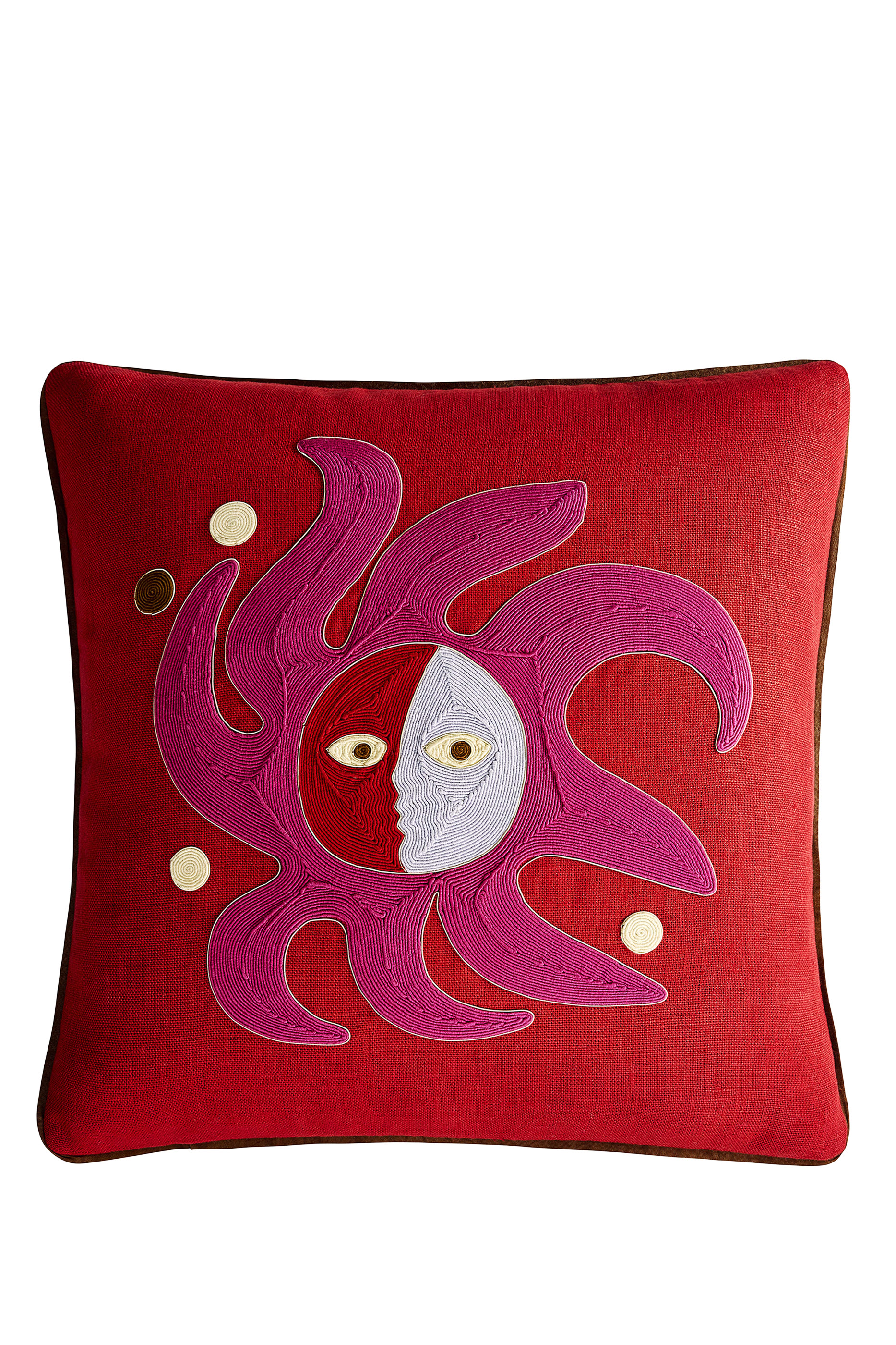 وسادة بلايا بتطريز شمس