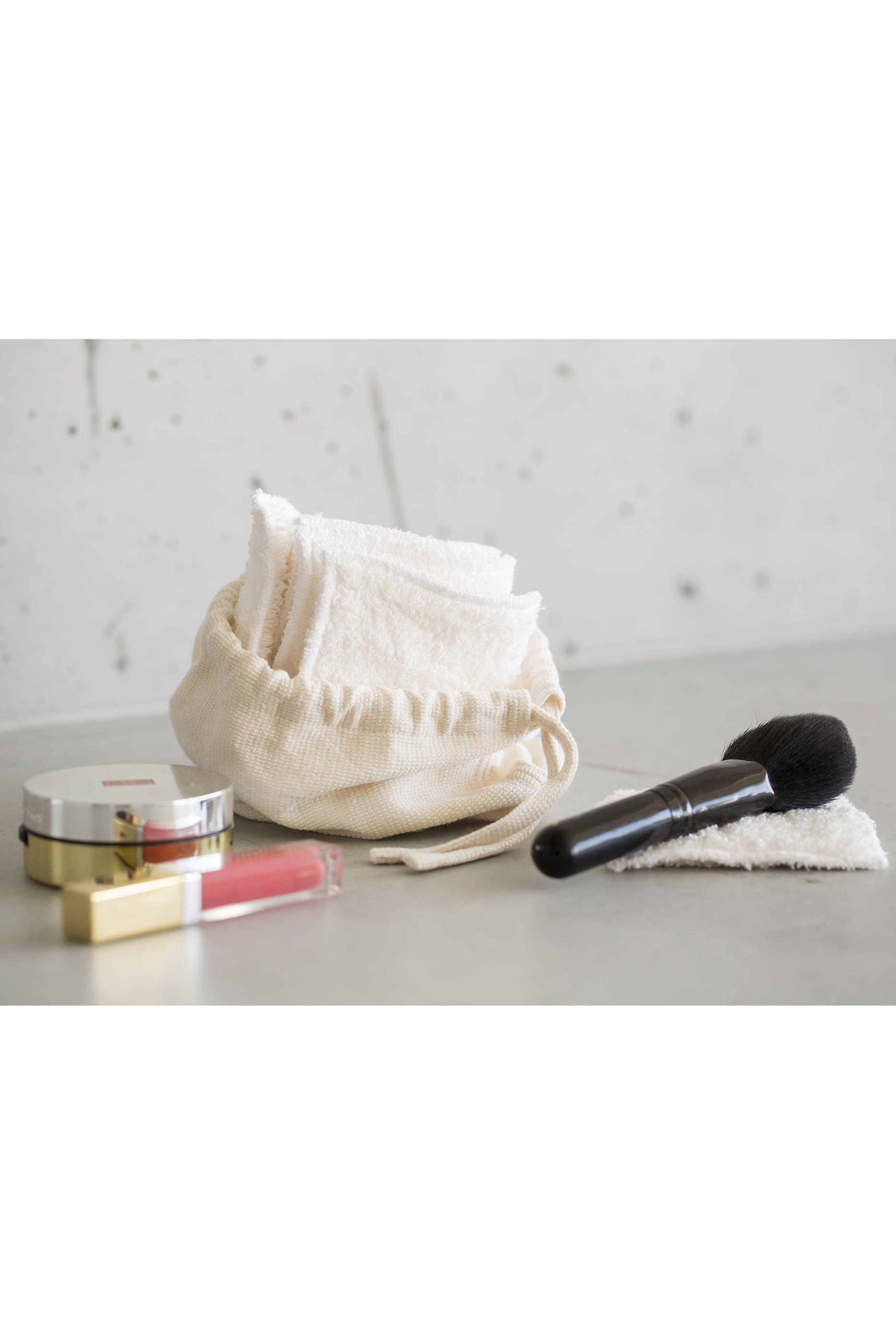 مناديل قطنية للجمال مع حقيبة