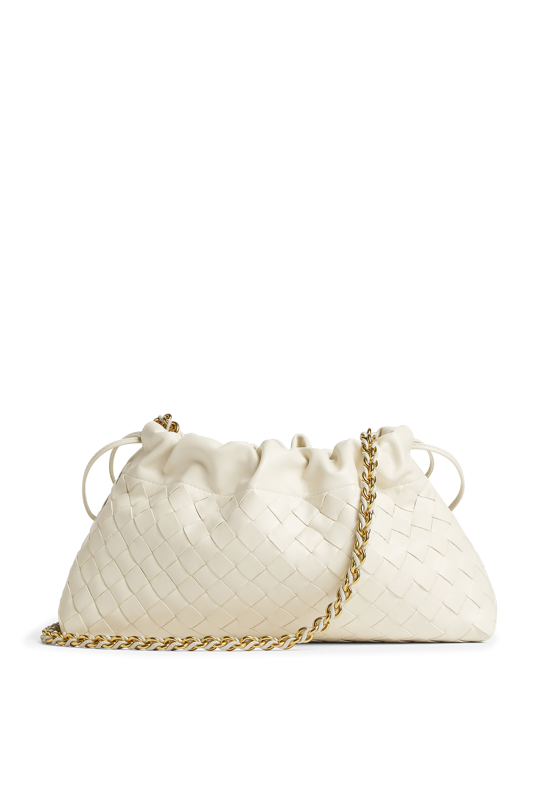 حقيبة صغيرة جلد مجدول