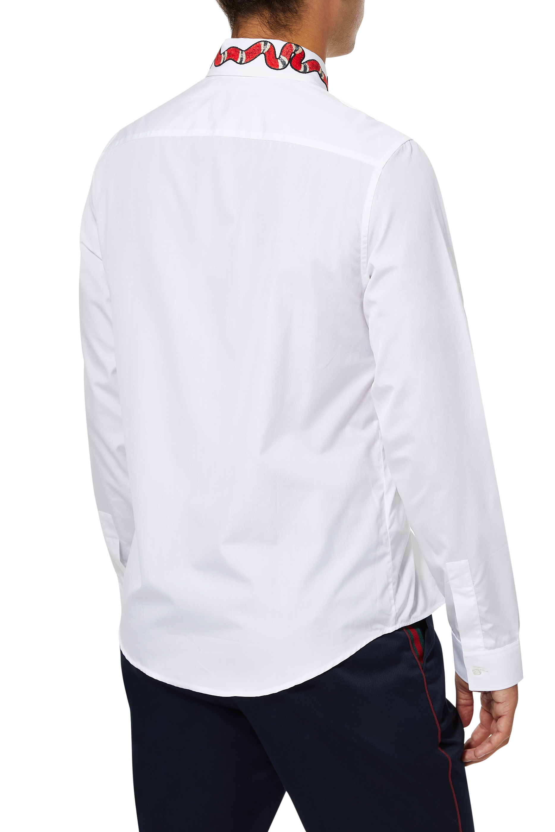 قميص دوك قطن برقعة أفعى