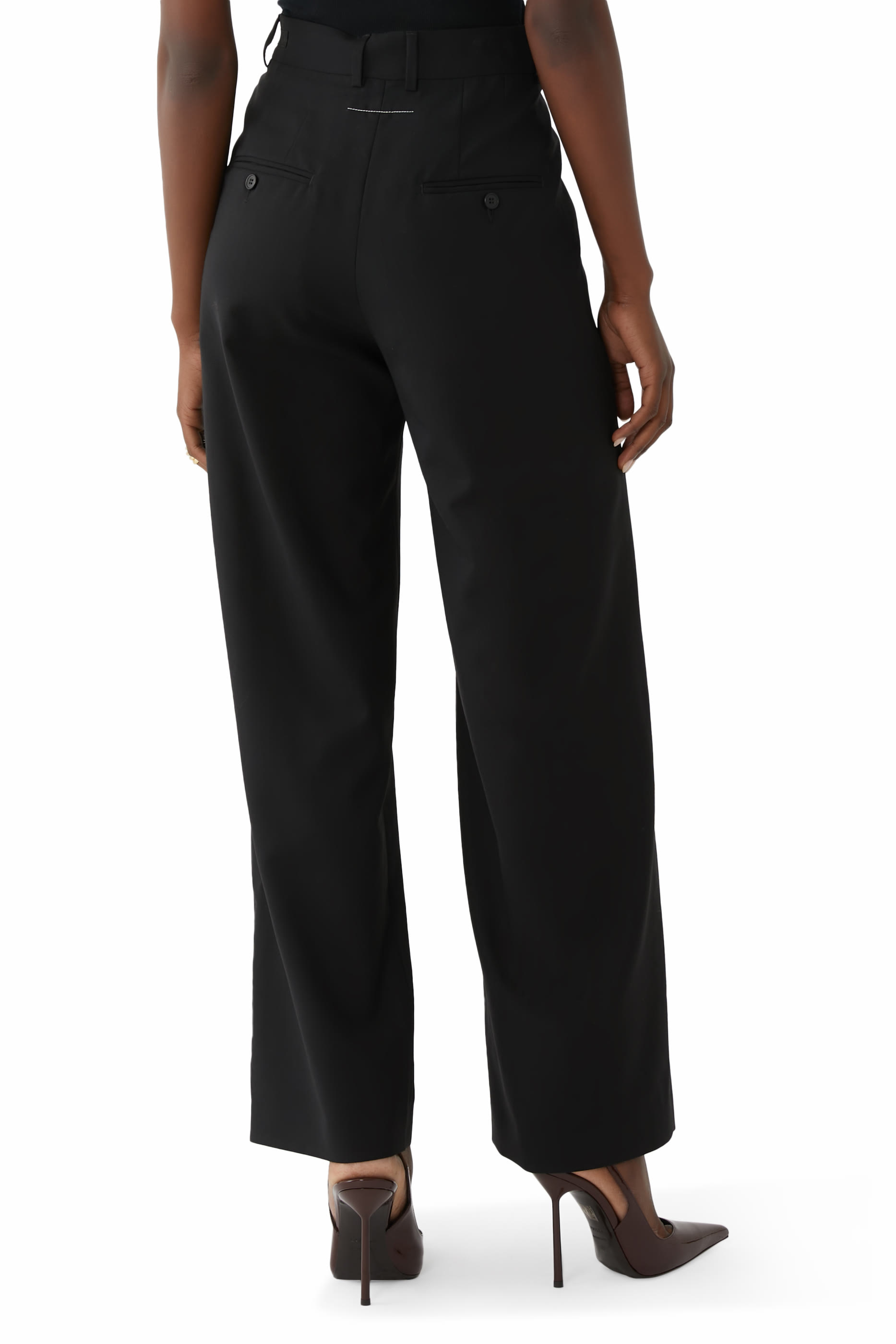 بنطال بتصميم تنورة ملفوفة