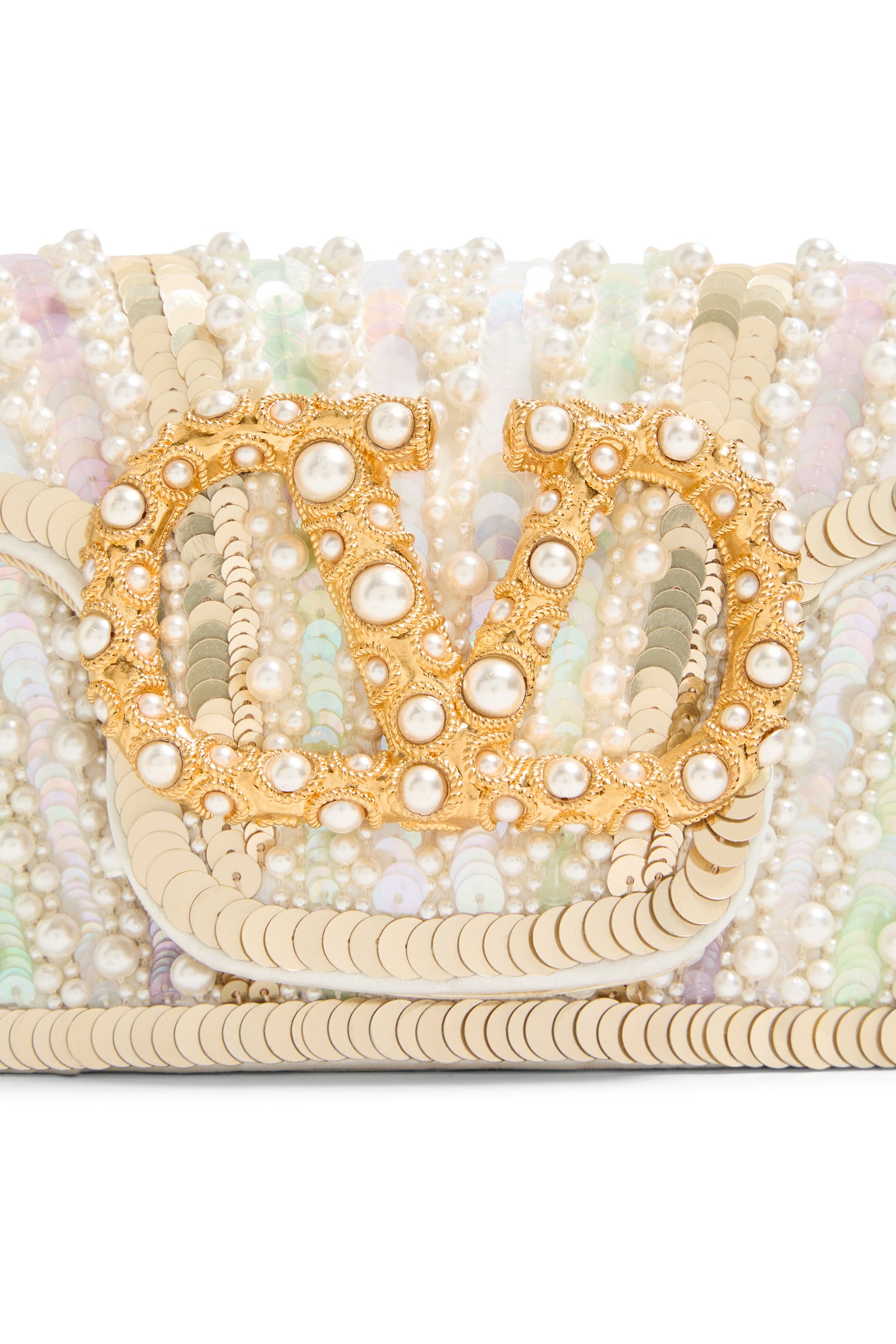 Locò Jewel Logo Embroidered Small Shoulder Bag