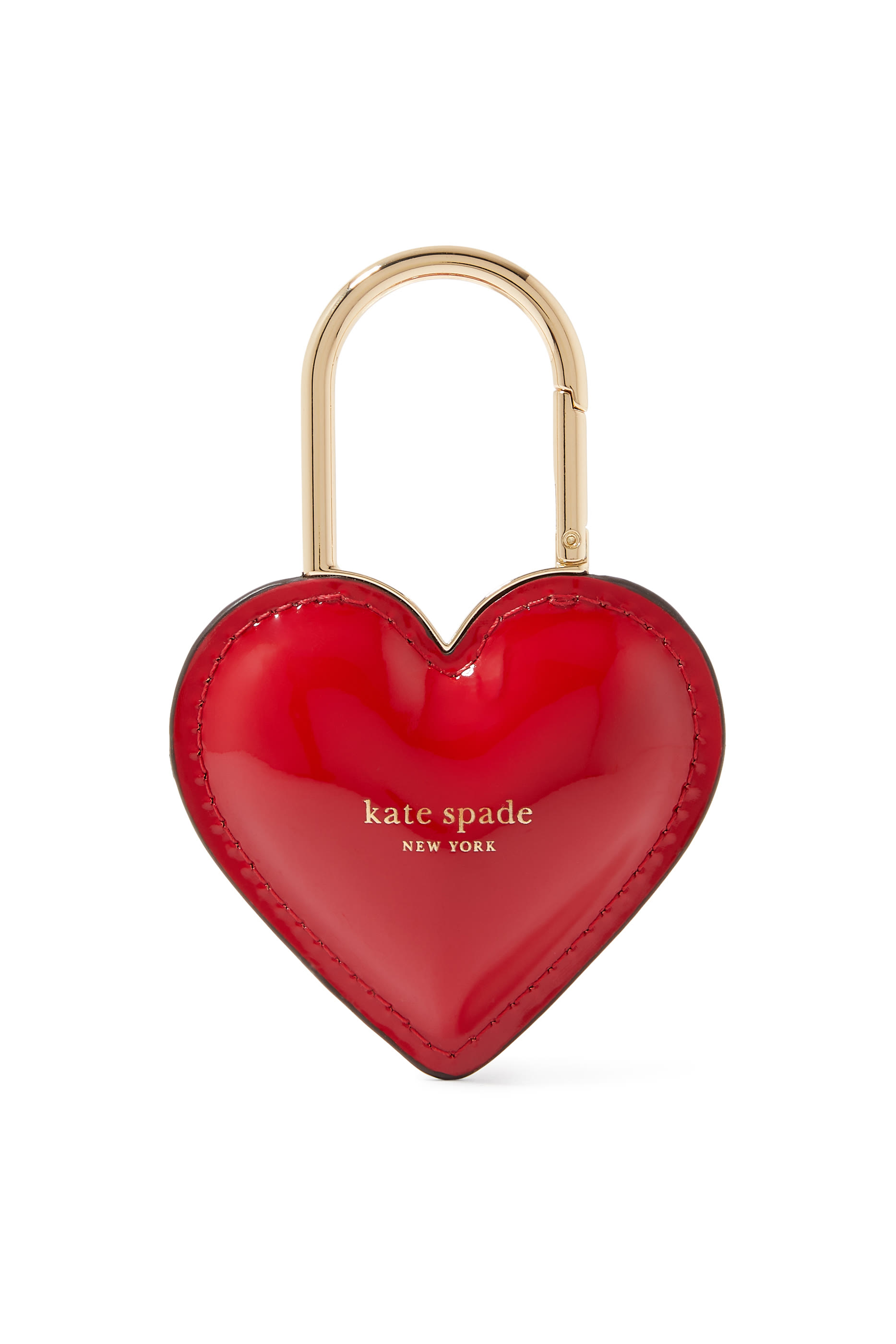 حلية حقيبة بتصميم قلب بشعار الماركة