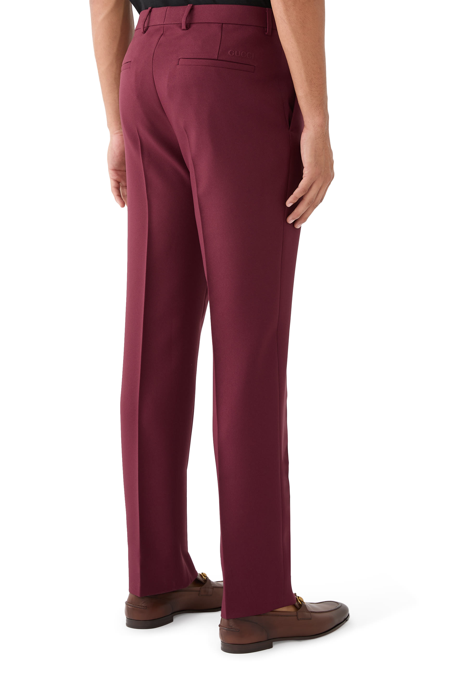 بنطال بنقشة بوليستر دريل