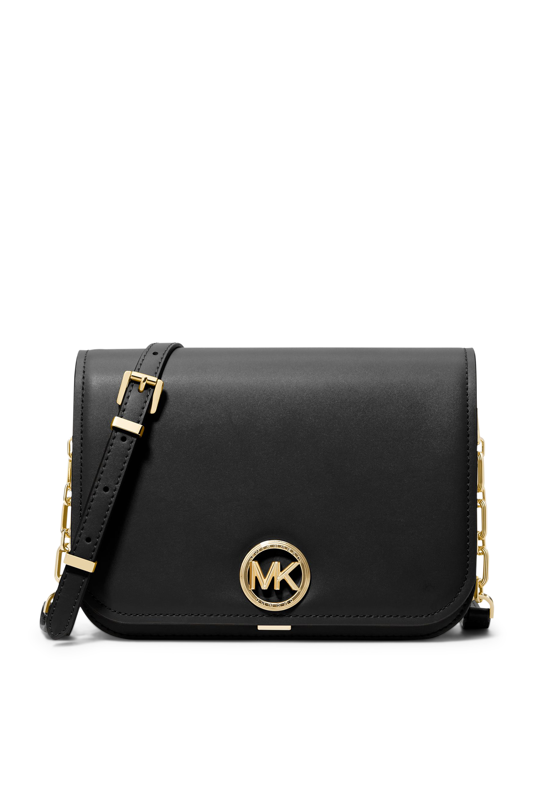 حقيبة مسنجر ديلانسي متوسطة جلد بسلسلة