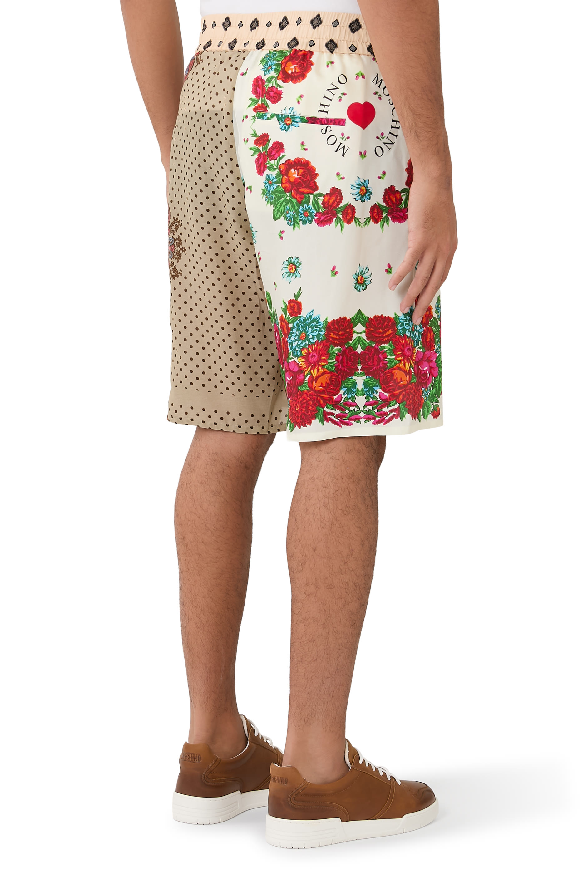 شورت برمودا بطبعات حرير