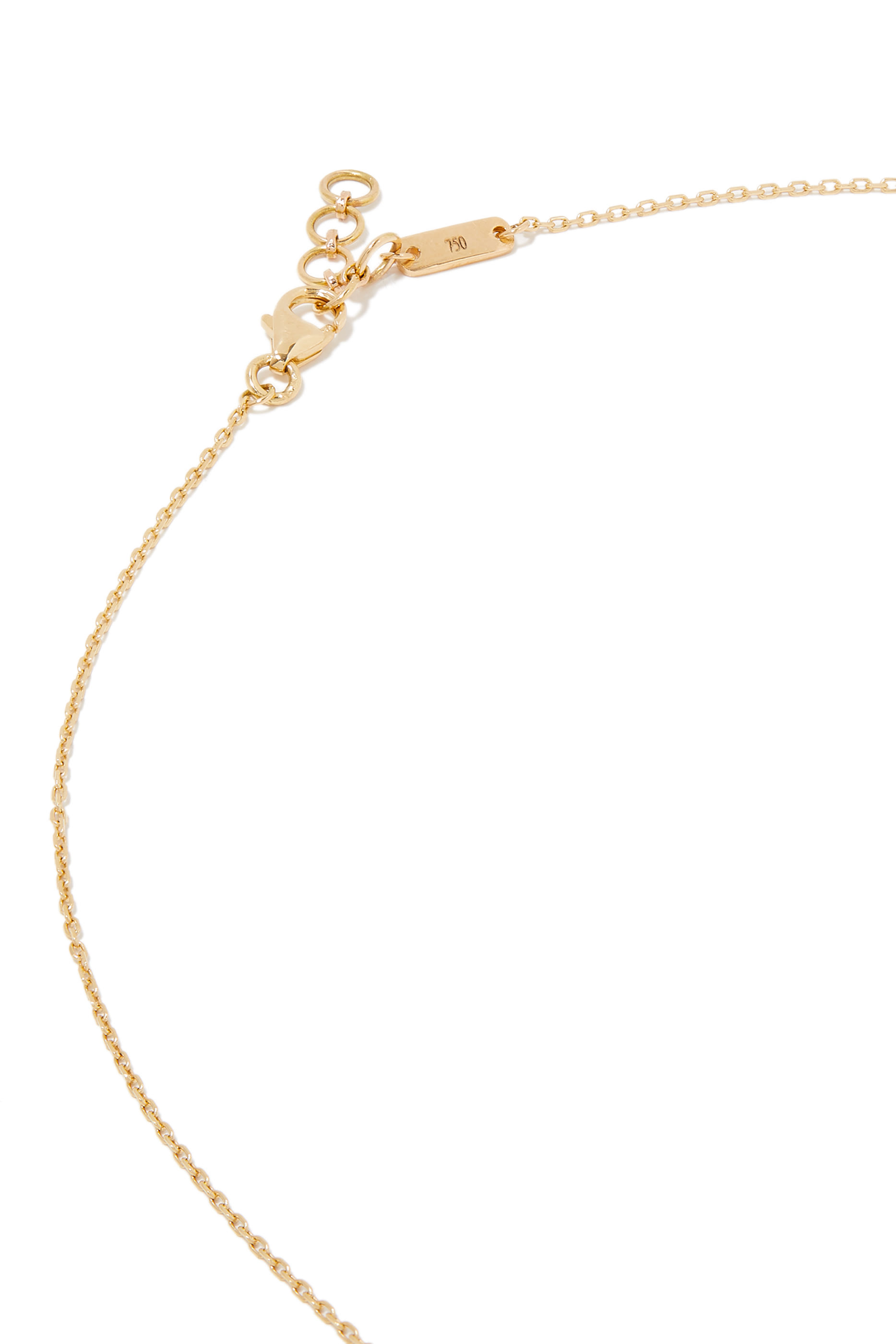 قلادة بخمسة حلي عيون مطلية بمينا لازورد أزرق