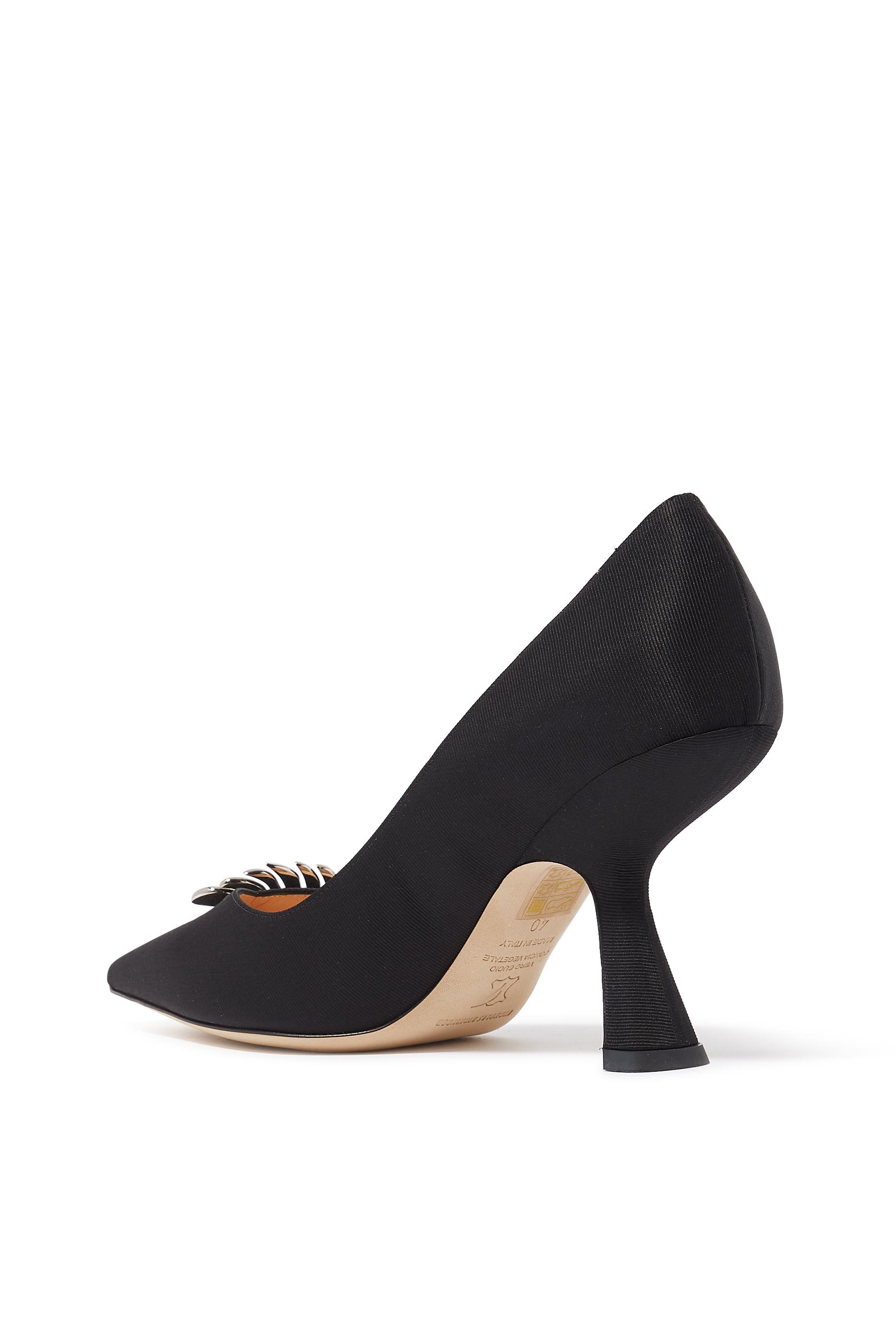 حذاء كلاسيك مونستيرا حرير بكعب مقاس 90 مم