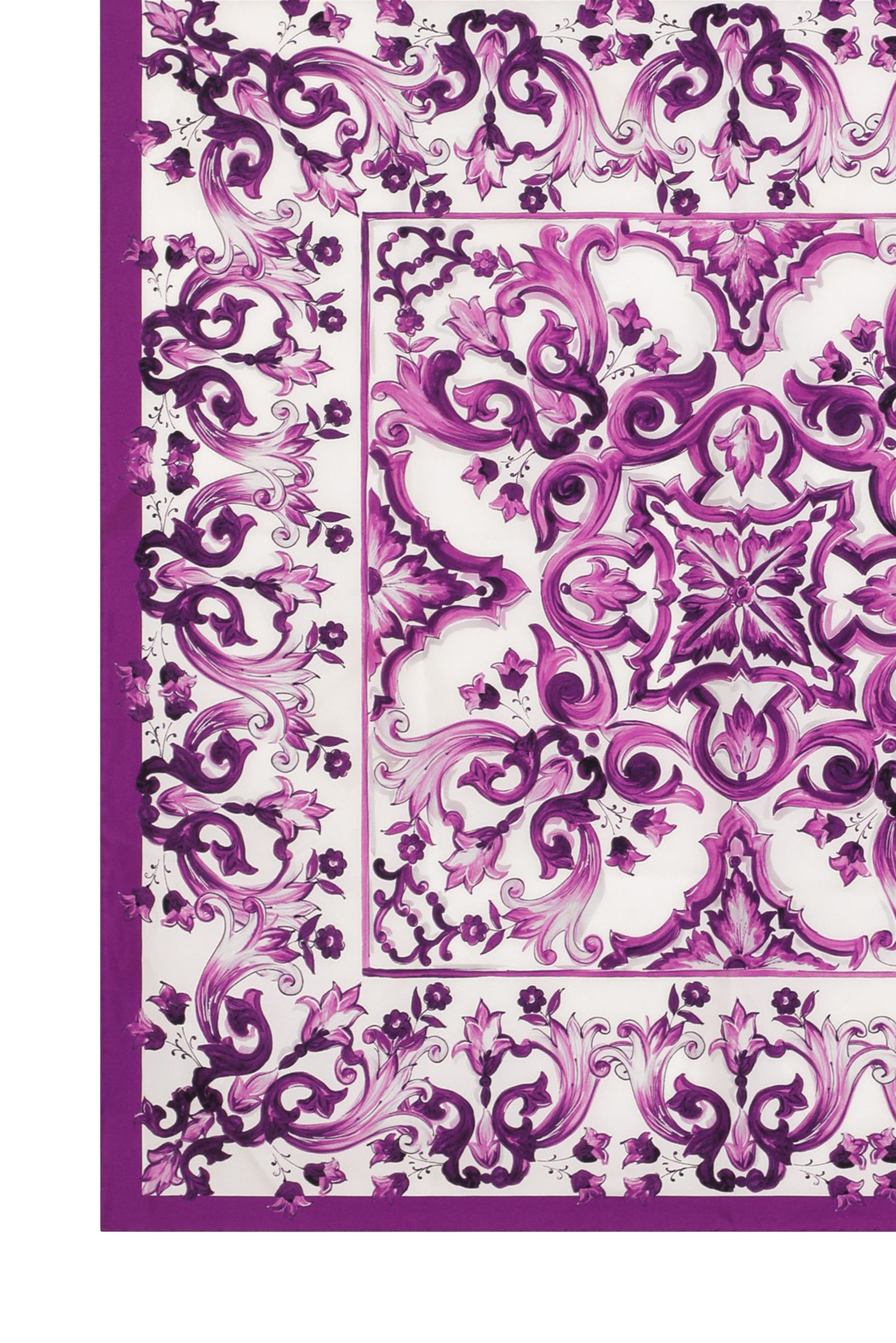 فولار بطبعة مايولكا حرير تويل