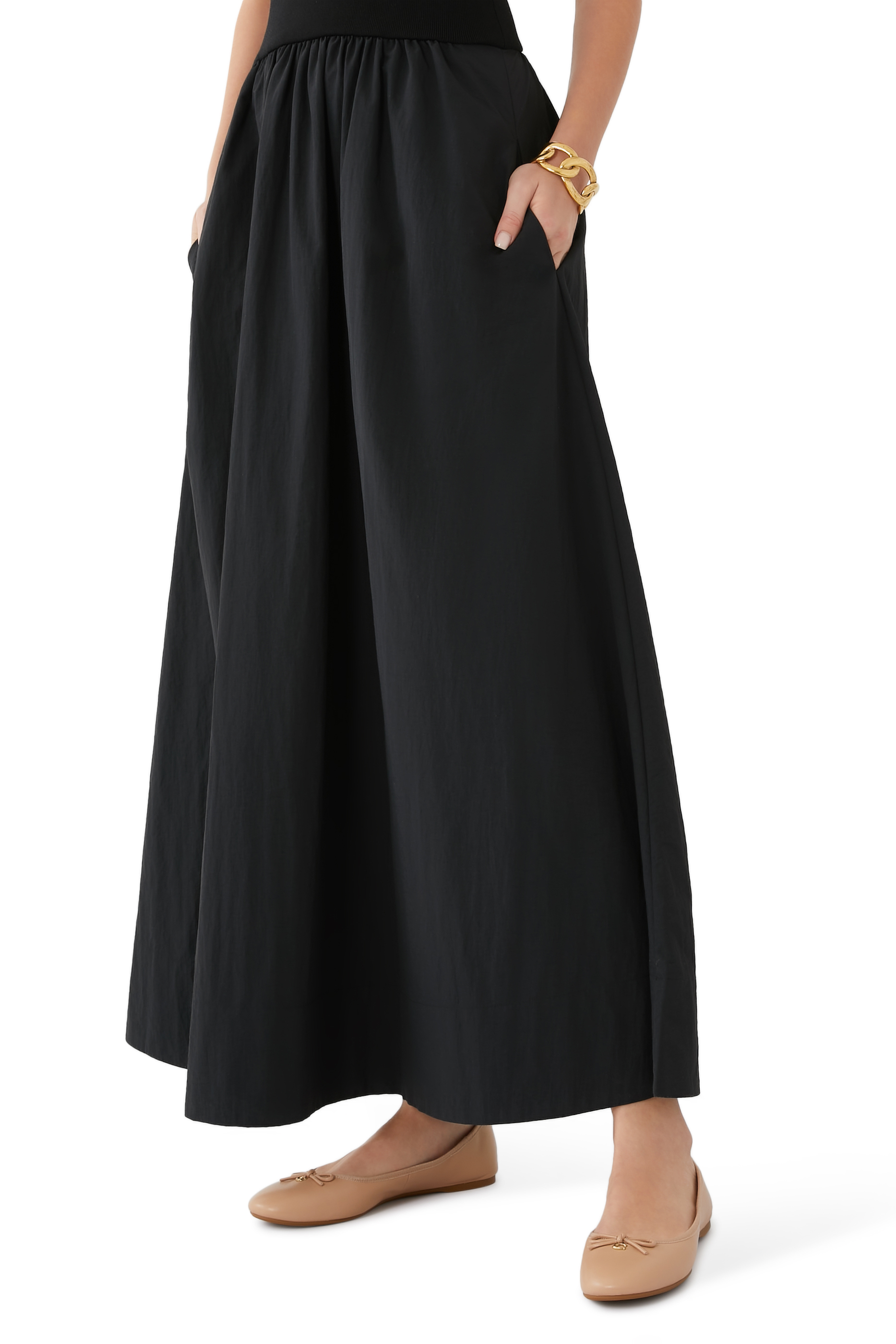 حذاء باليرينا ابيجال بكعب مسطح جلد