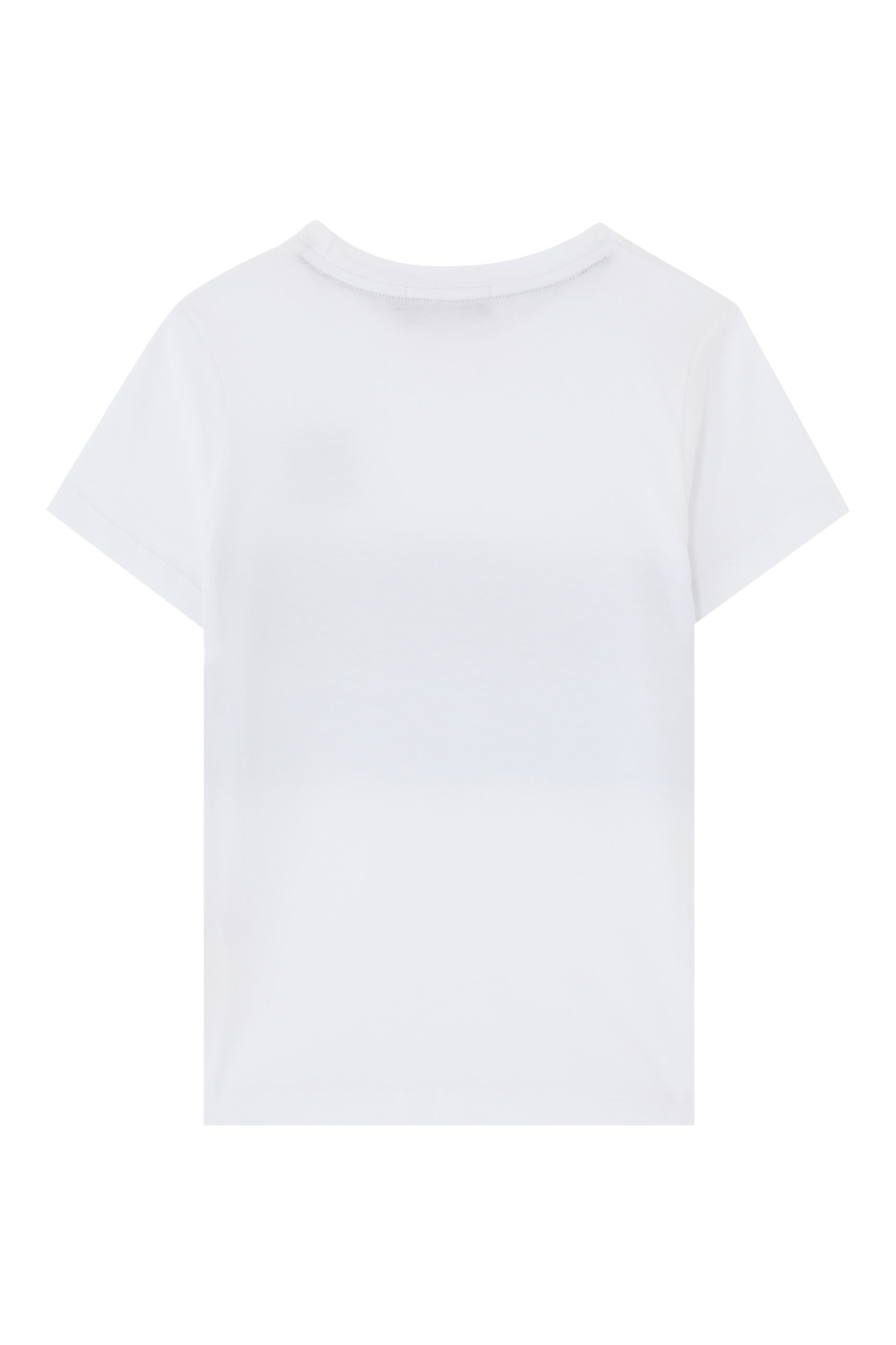 تيشيرت جيرسيه طويل التيلة بطبعة شعار الماركة للأطفال