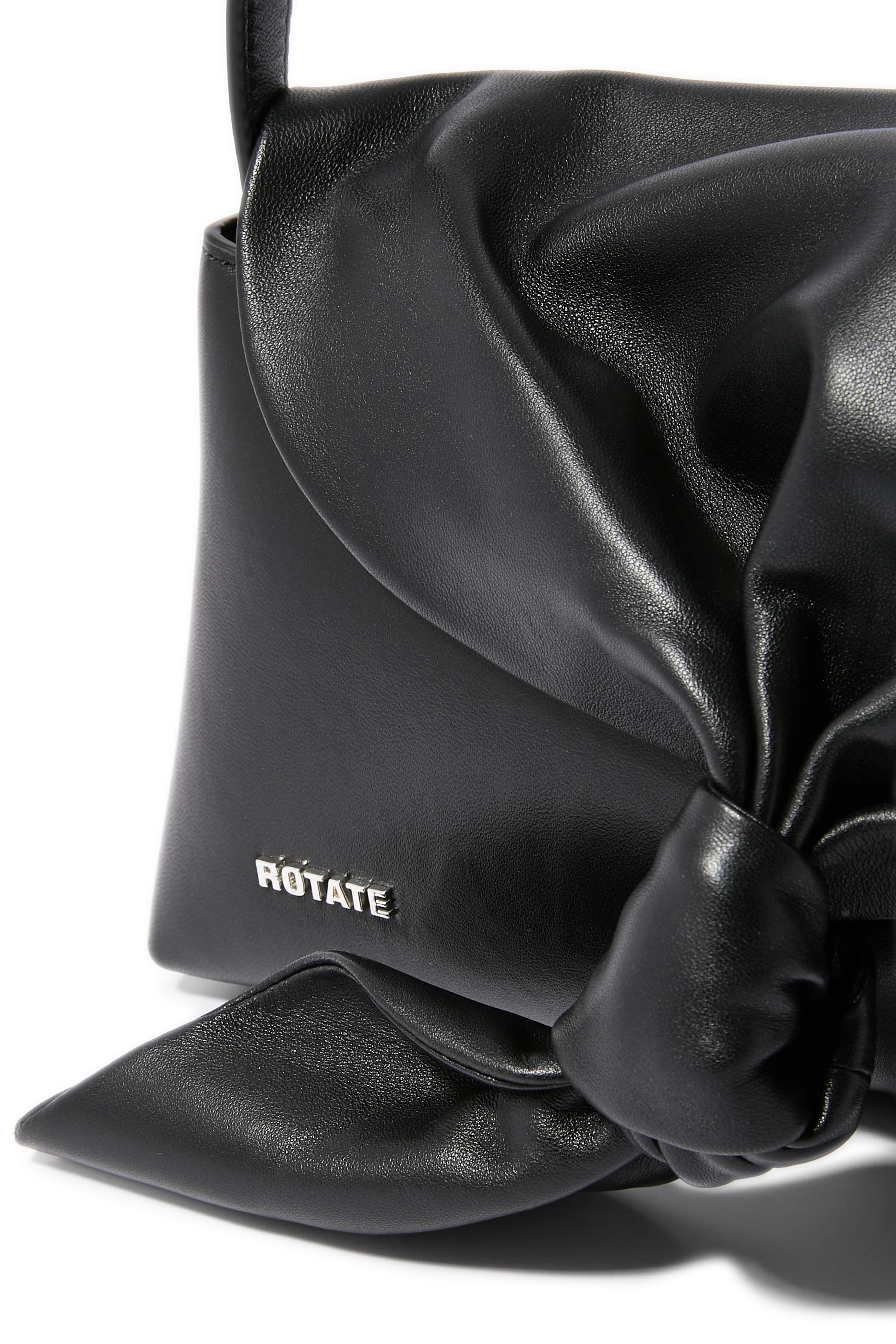 حقيبة بوشاح بعقدة جلد