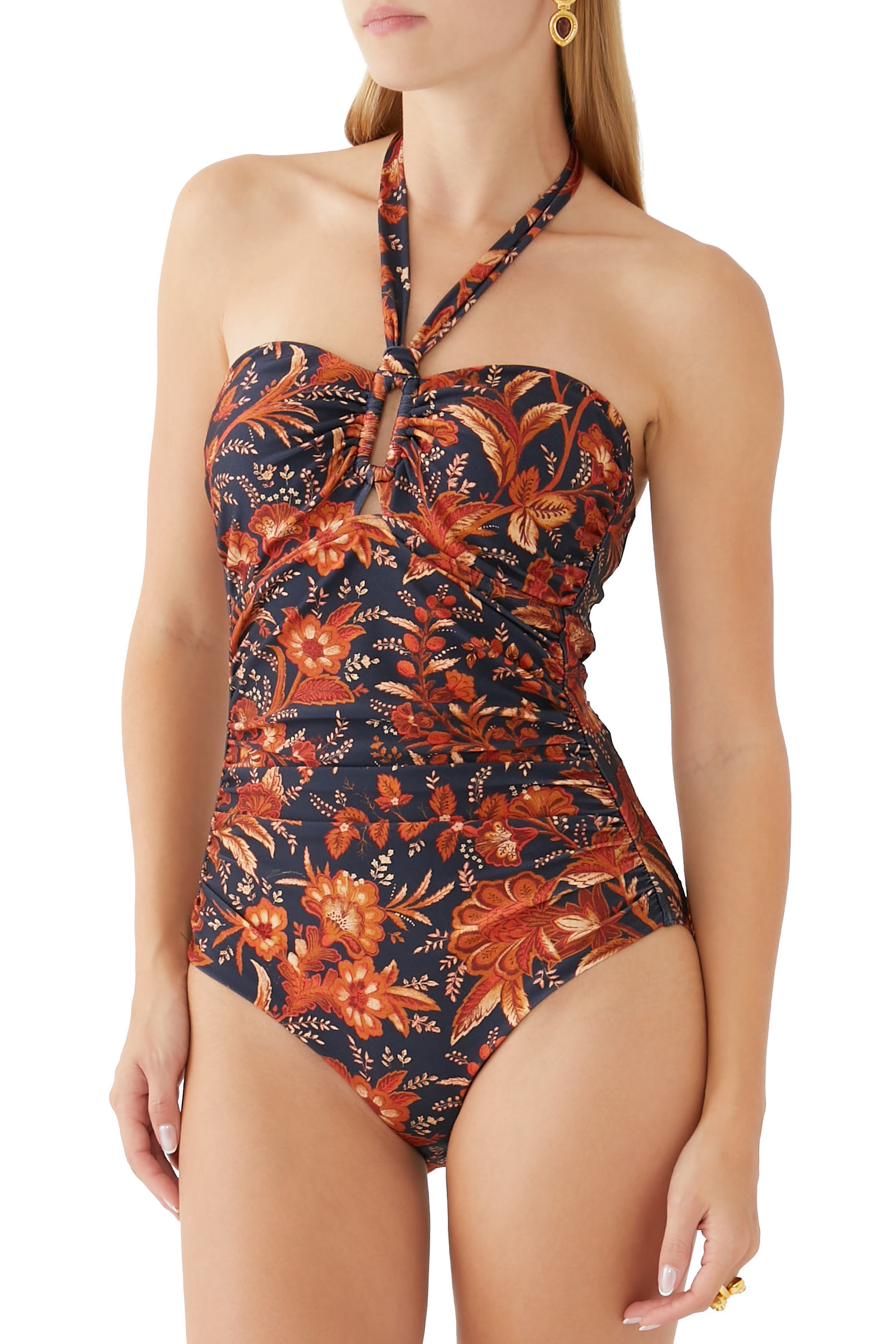 بدلة سباحة جوني بتصميم قطعة واحدة بحلقة عريضة