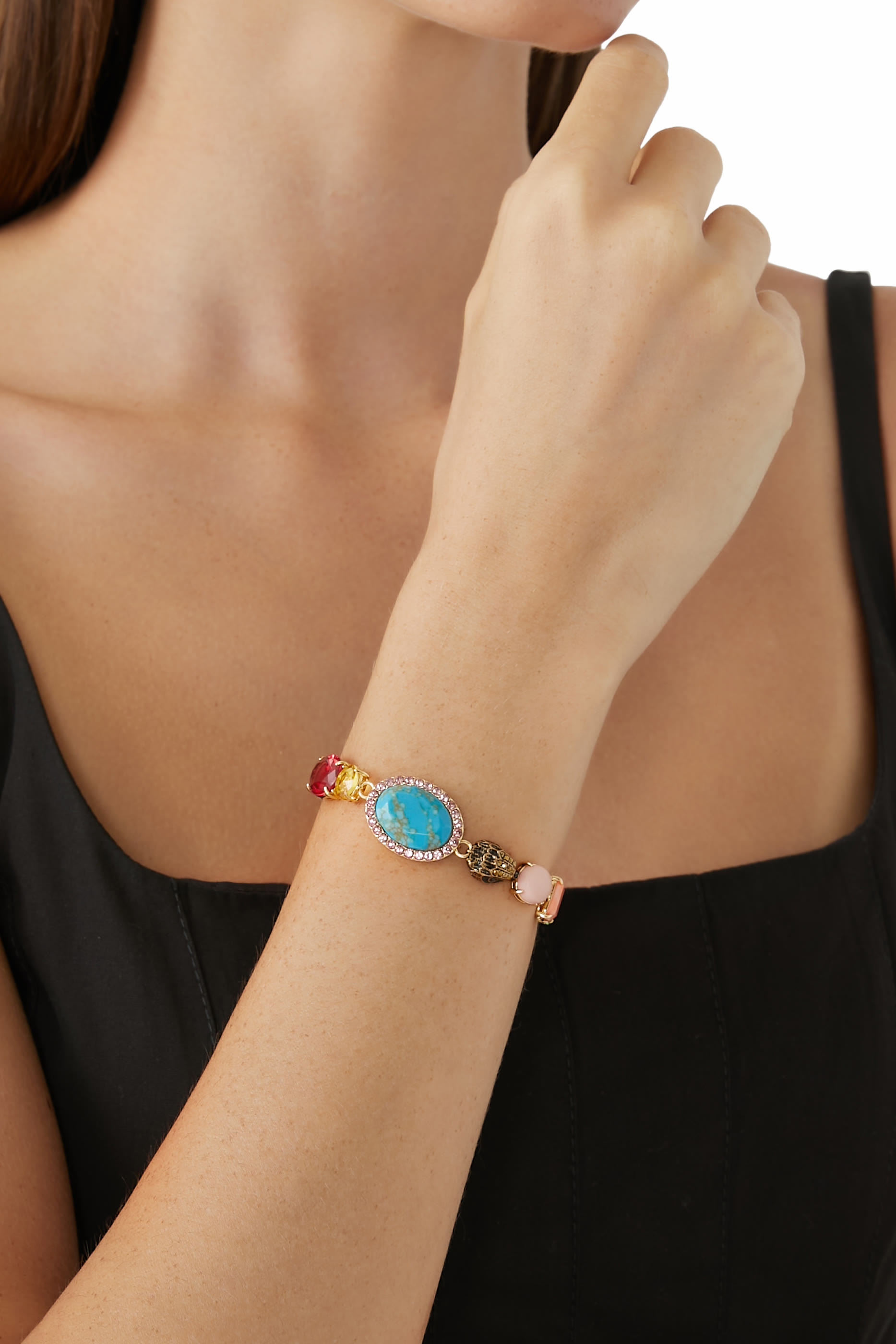 سوار بأحجار كريمة متنوعة